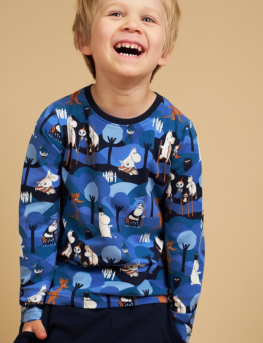 MUMIN - ÄVENTYR TRÖJA - langærmede t-shirts - blue - 0