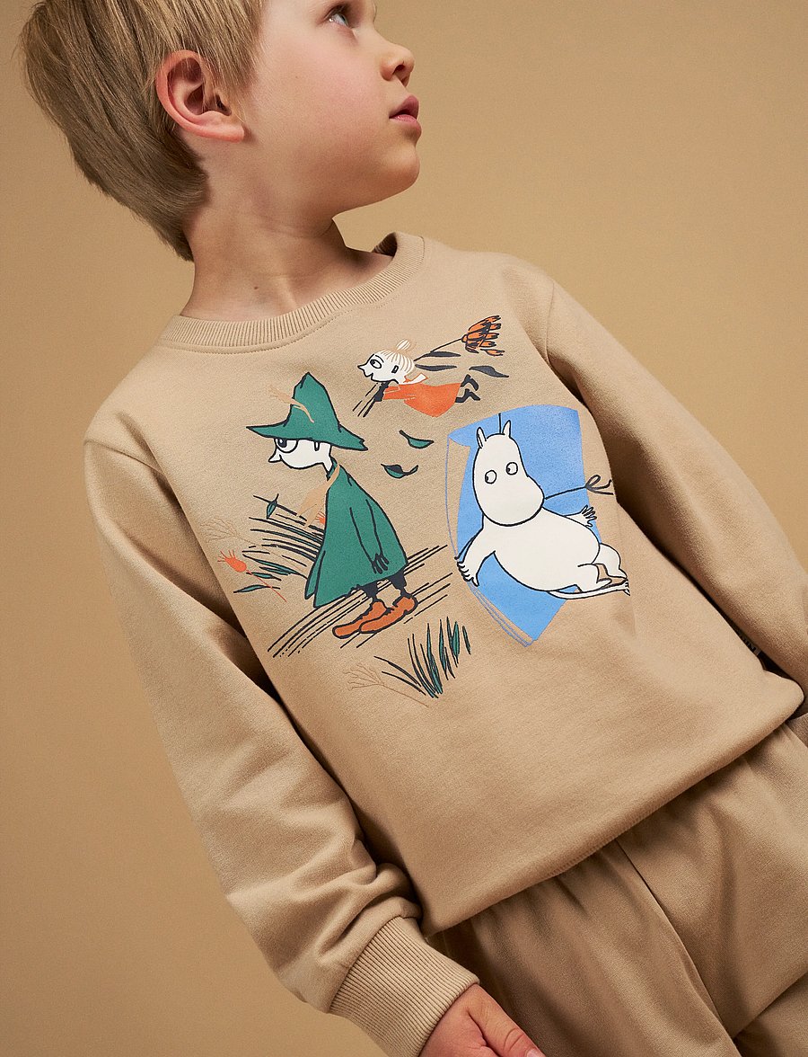MUMIN - STORM COLLEGETRÖJA - sweatshirts - beige - 0