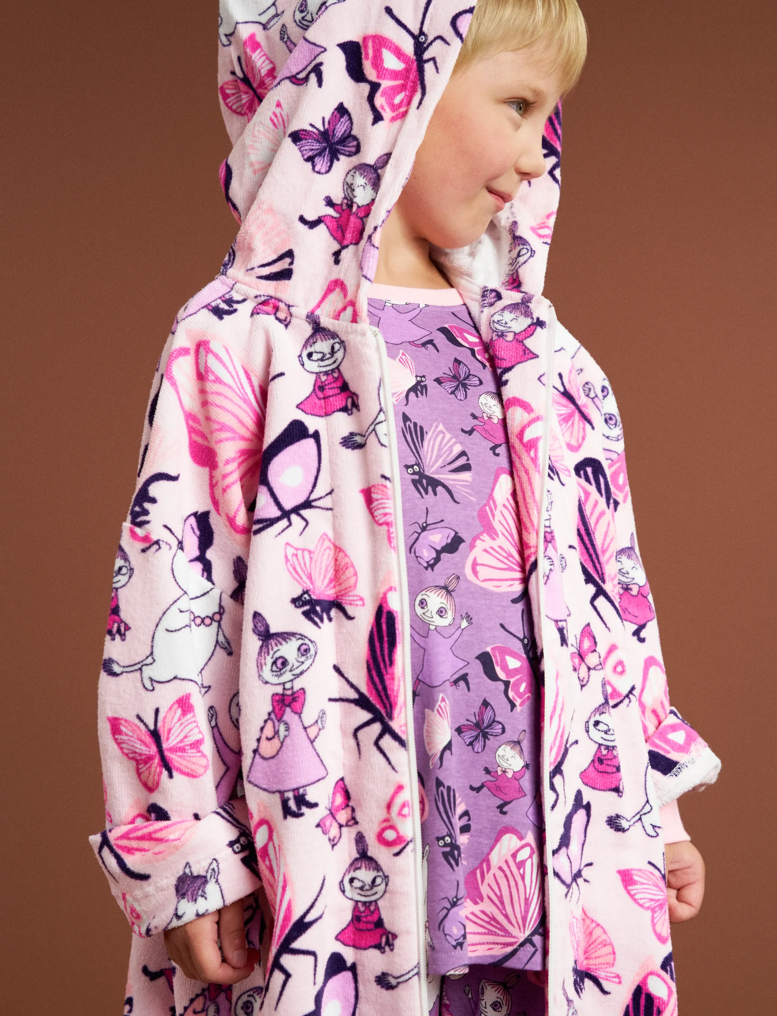Martinex FJÄRILSPARK BADROCK - Bathrobes - PINK / pink/rose