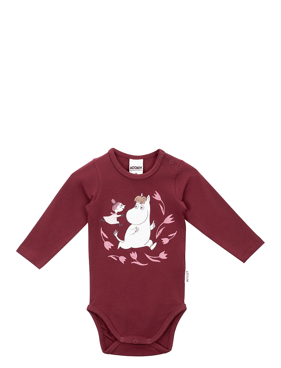 MOOMIN - BLOMSTERLOPP BODY - langärmelige bodys - red - 0