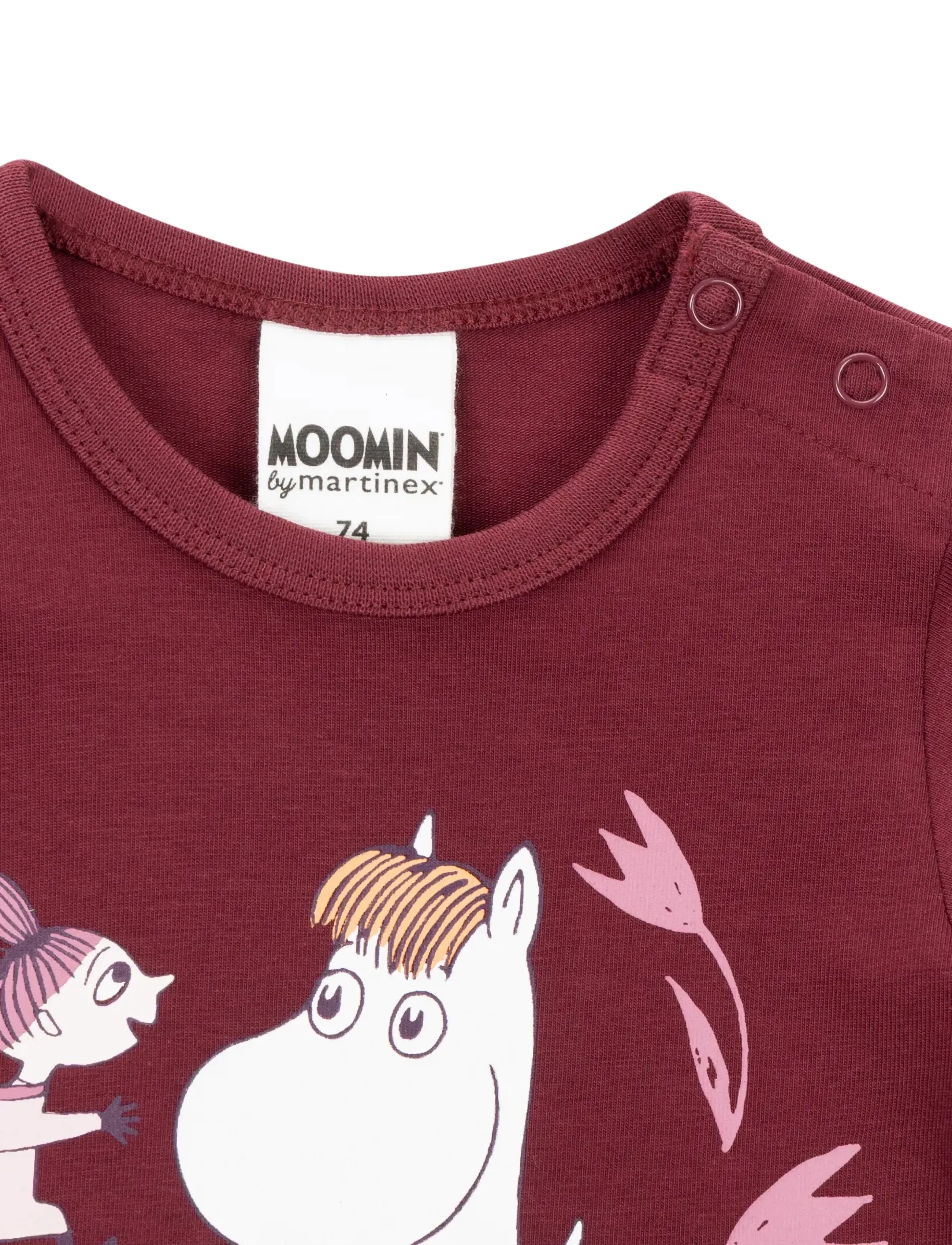 MOOMIN - BLOMSTERLOPP BODY - long-sleeved bodies - red - 1
