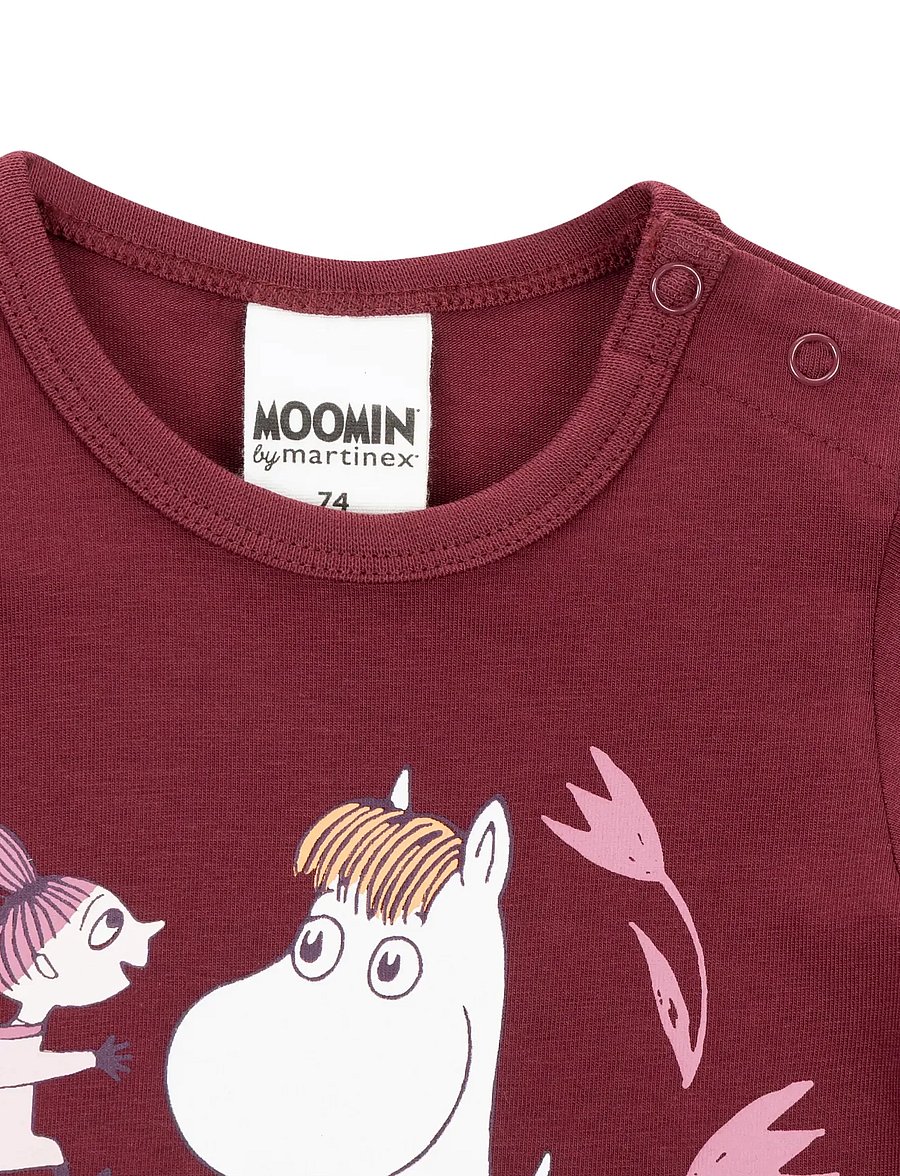 MOOMIN - BLOMSTERLOPP BODY - langärmelige bodys - red - 1