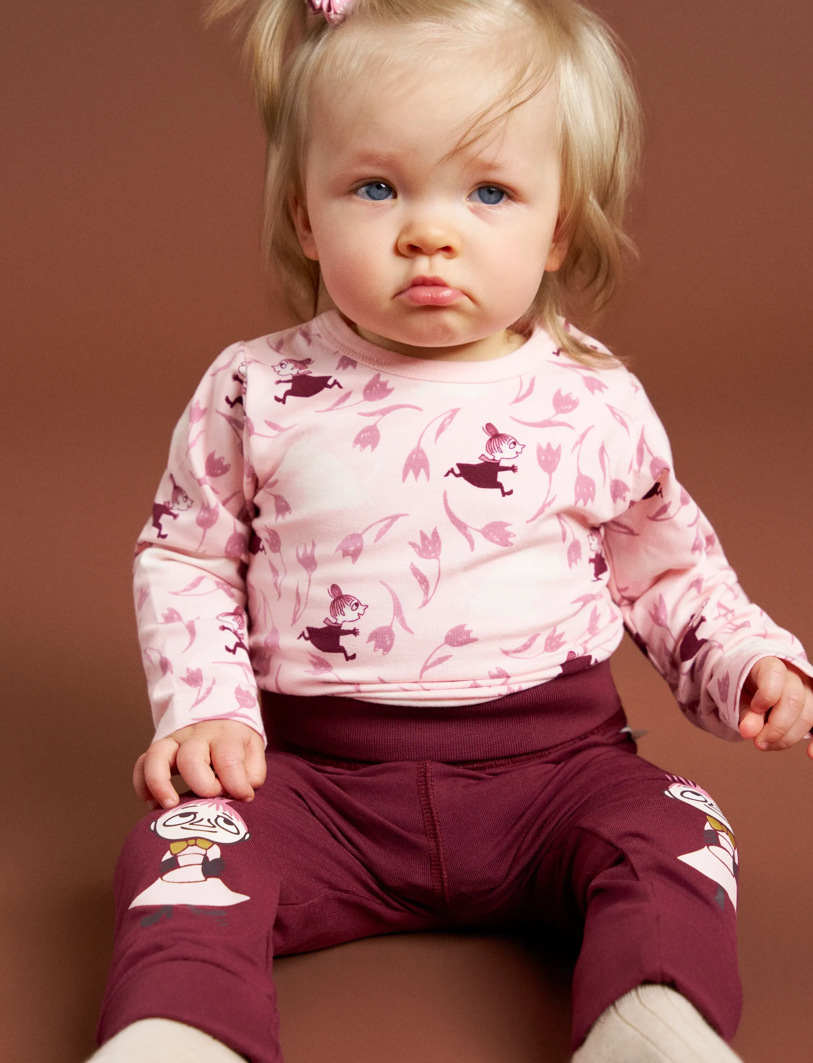 MOOMIN - BLOMSTERLOPP BODY - long-sleeved bodies - pink - 0