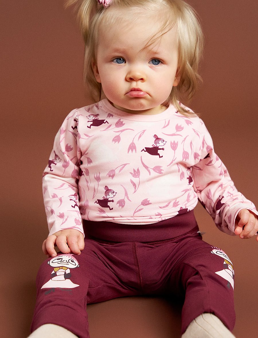 MOOMIN - BLOMSTERLOPP BODY - langärmelige bodys - pink - 0