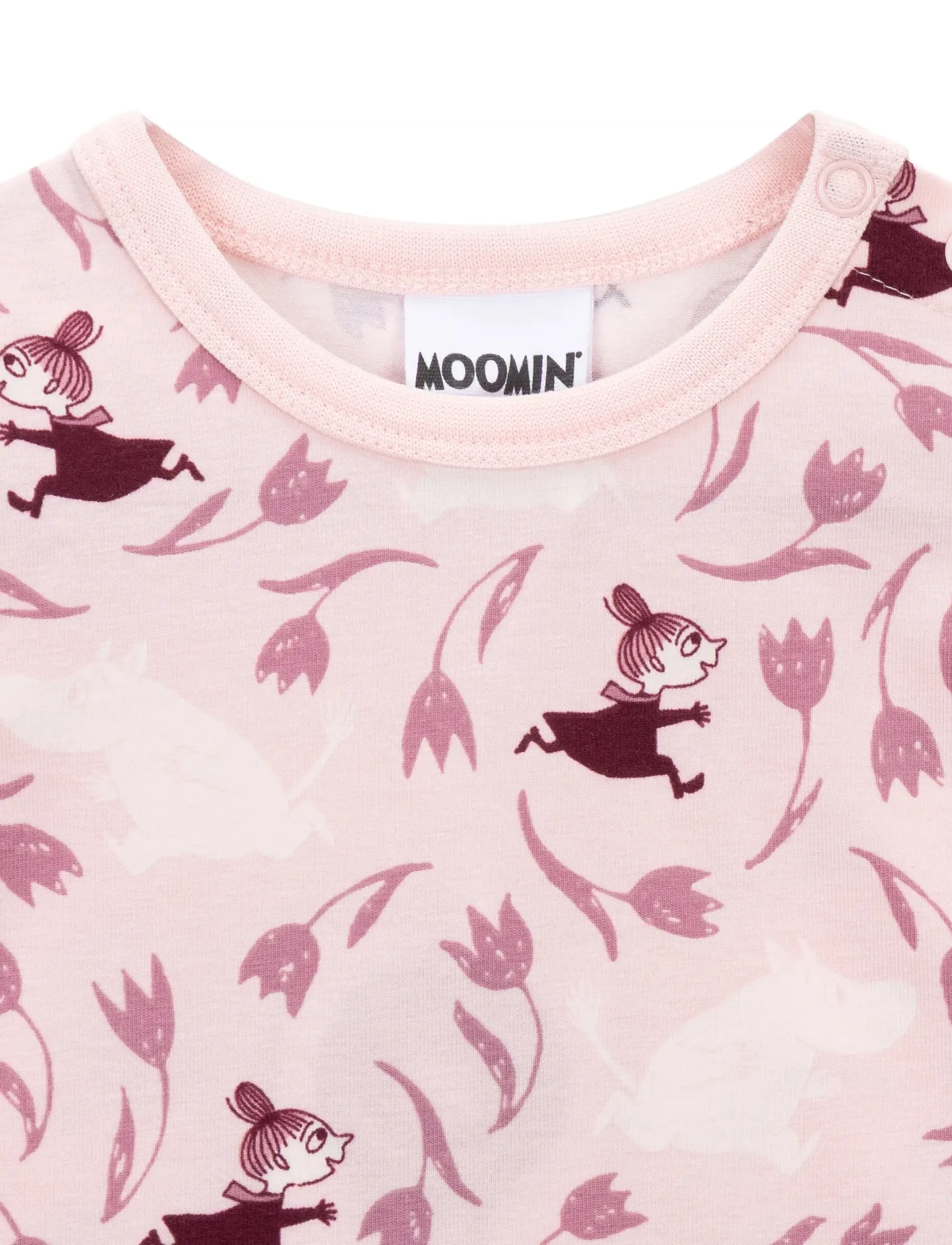 MOOMIN - BLOMSTERLOPP BODY - long-sleeved bodies - pink - 2