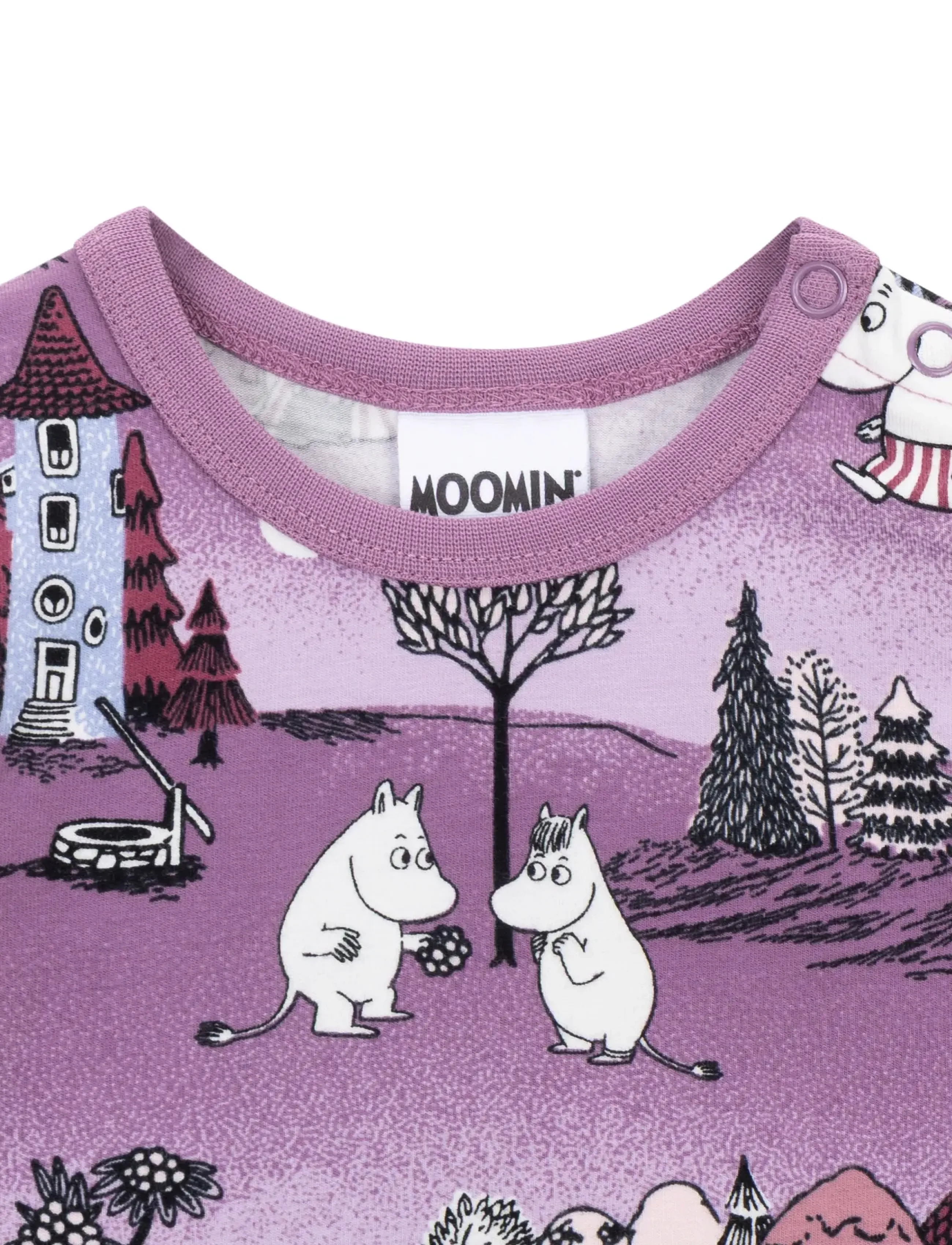MOOMIN - MÅNSKENSNATT BODY - long-sleeved bodies - purple - 2