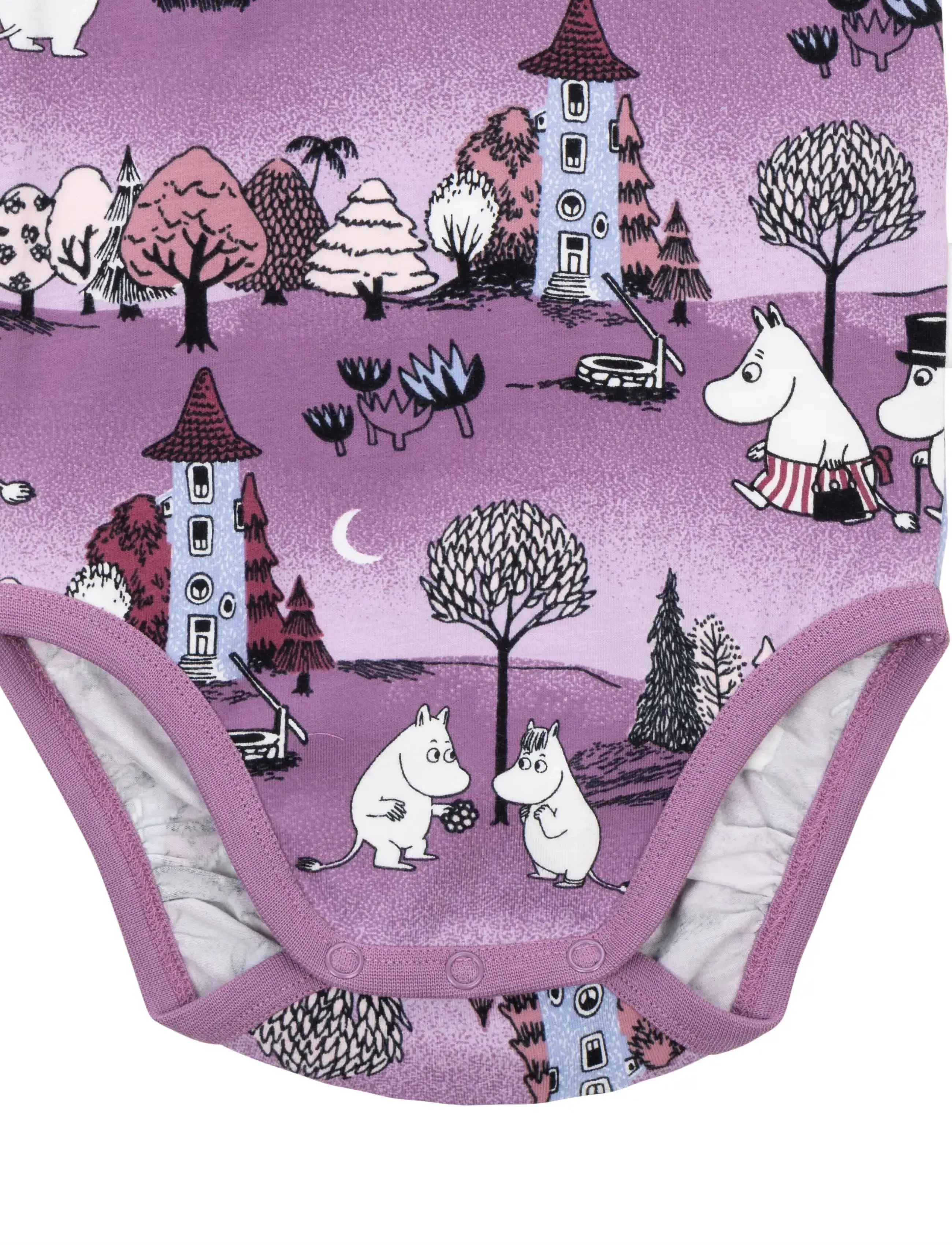 MOOMIN - MÅNSKENSNATT BODY - long-sleeved bodies - purple - 3