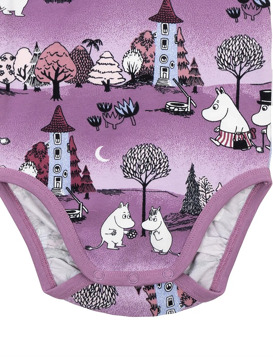 MUMIN - MÅNSKENSNATT BODY - langærmede bodyer - purple - 3