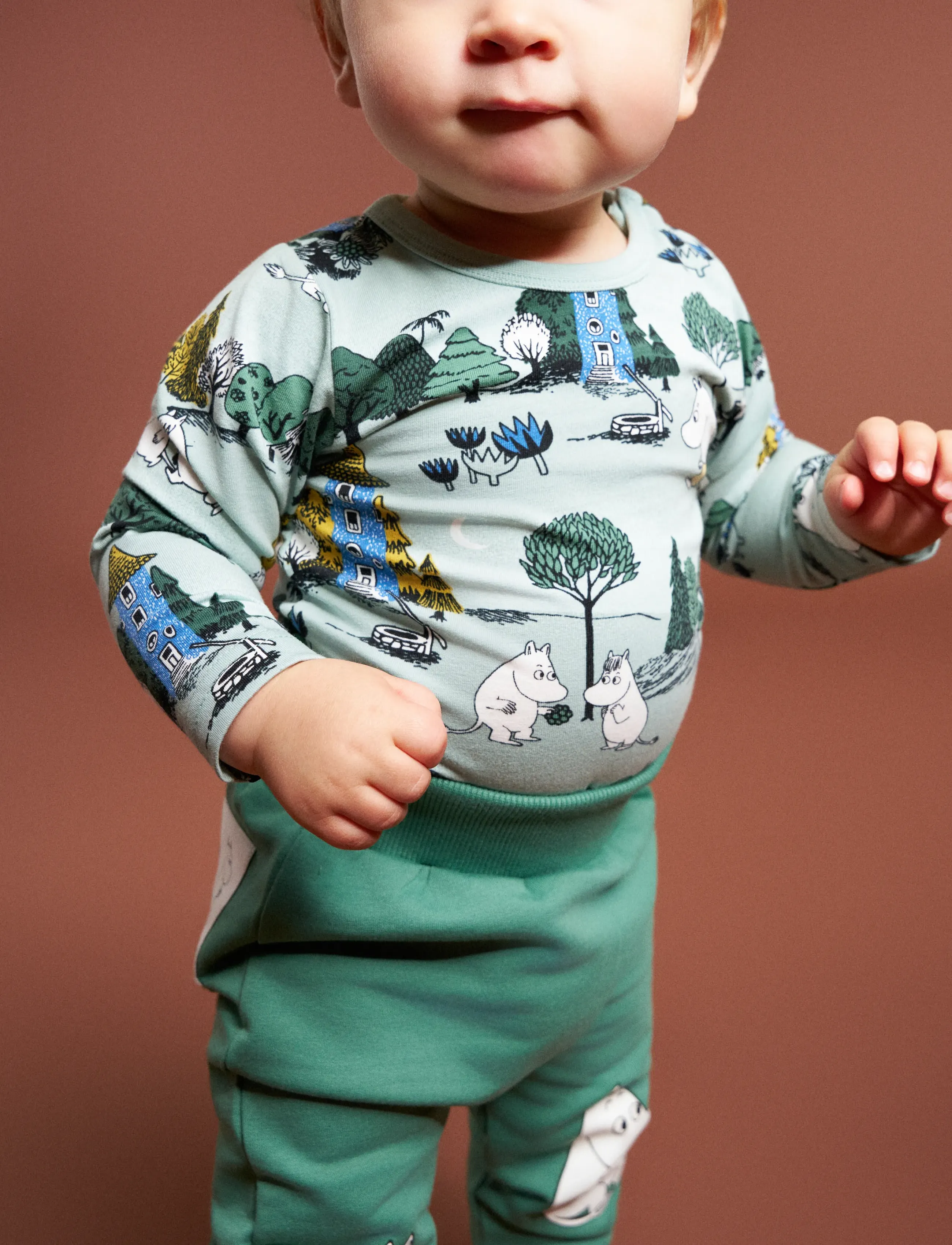 MOOMIN - MÅNSKENSNATT BODY - long-sleeved bodies - green - 0