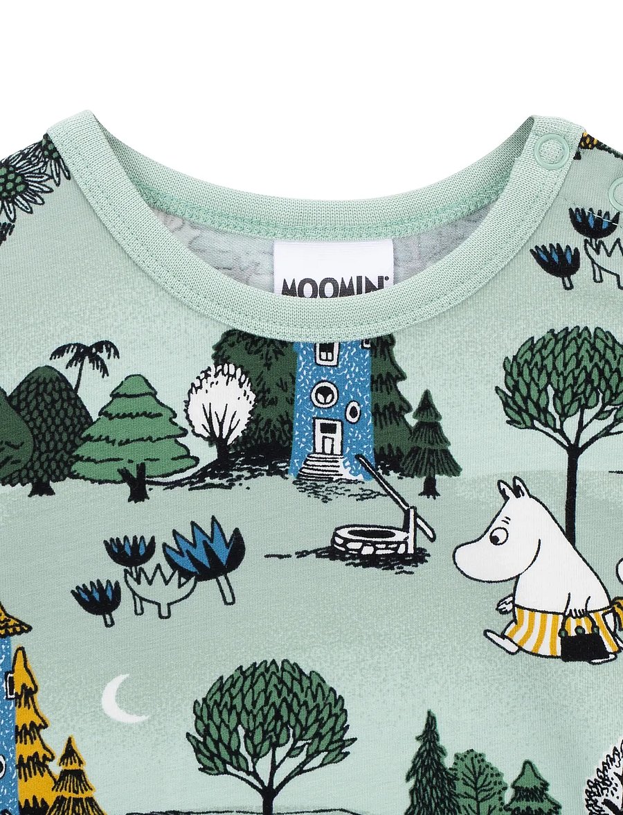 MUMIN - MÅNSKENSNATT BODY - langærmede bodyer - green - 2
