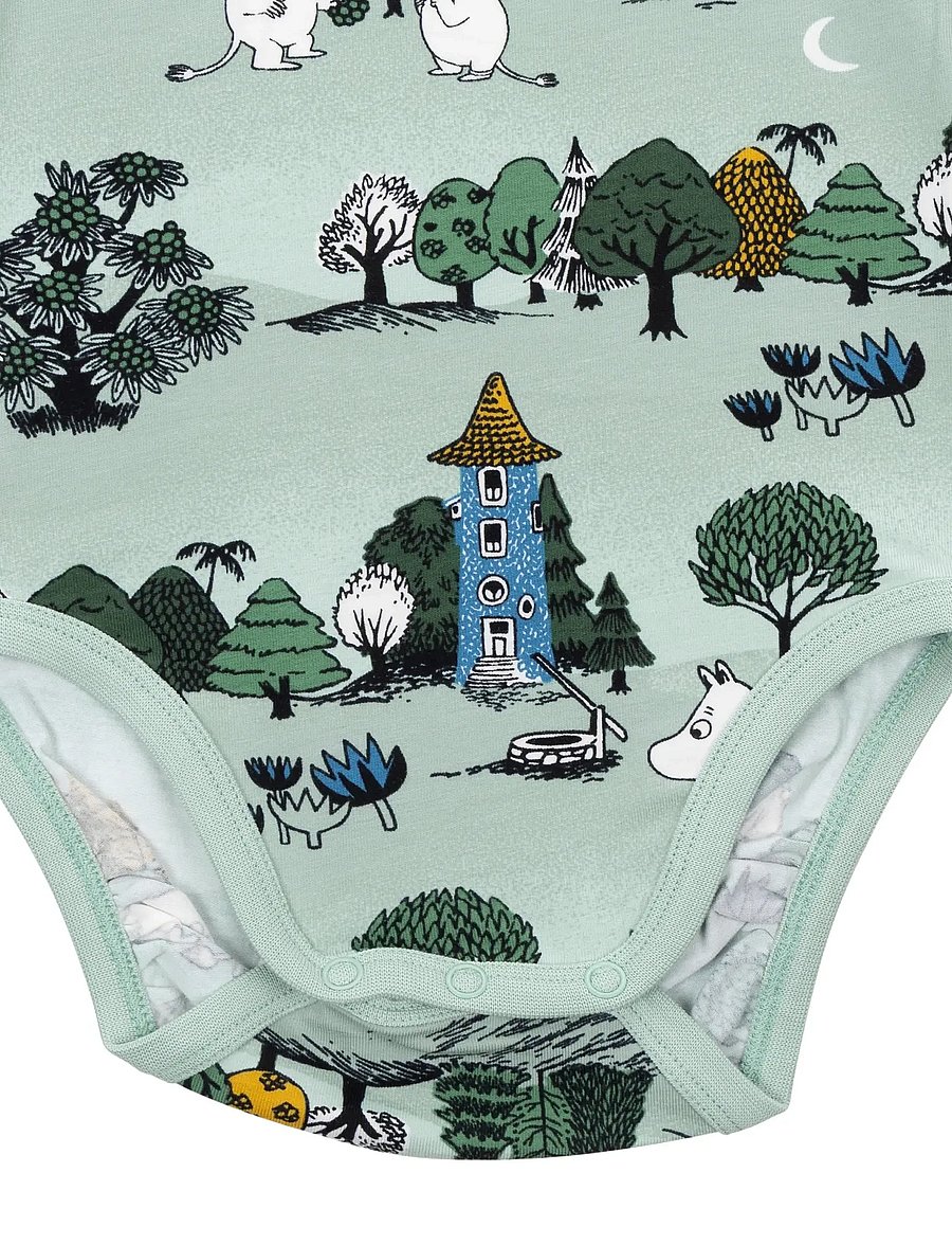 MUMIN - MÅNSKENSNATT BODY - langærmede bodyer - green - 3