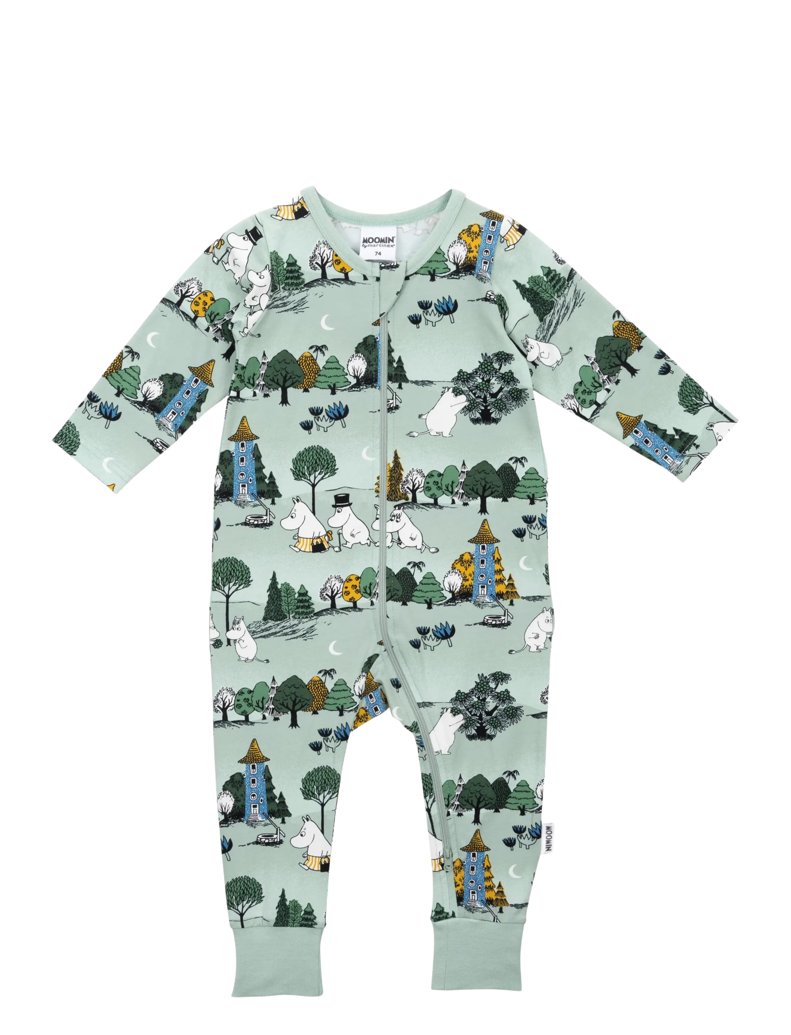 MUMIN MÅNSKENSNATT PYJAMAS - Pyjamas - GREEN / green