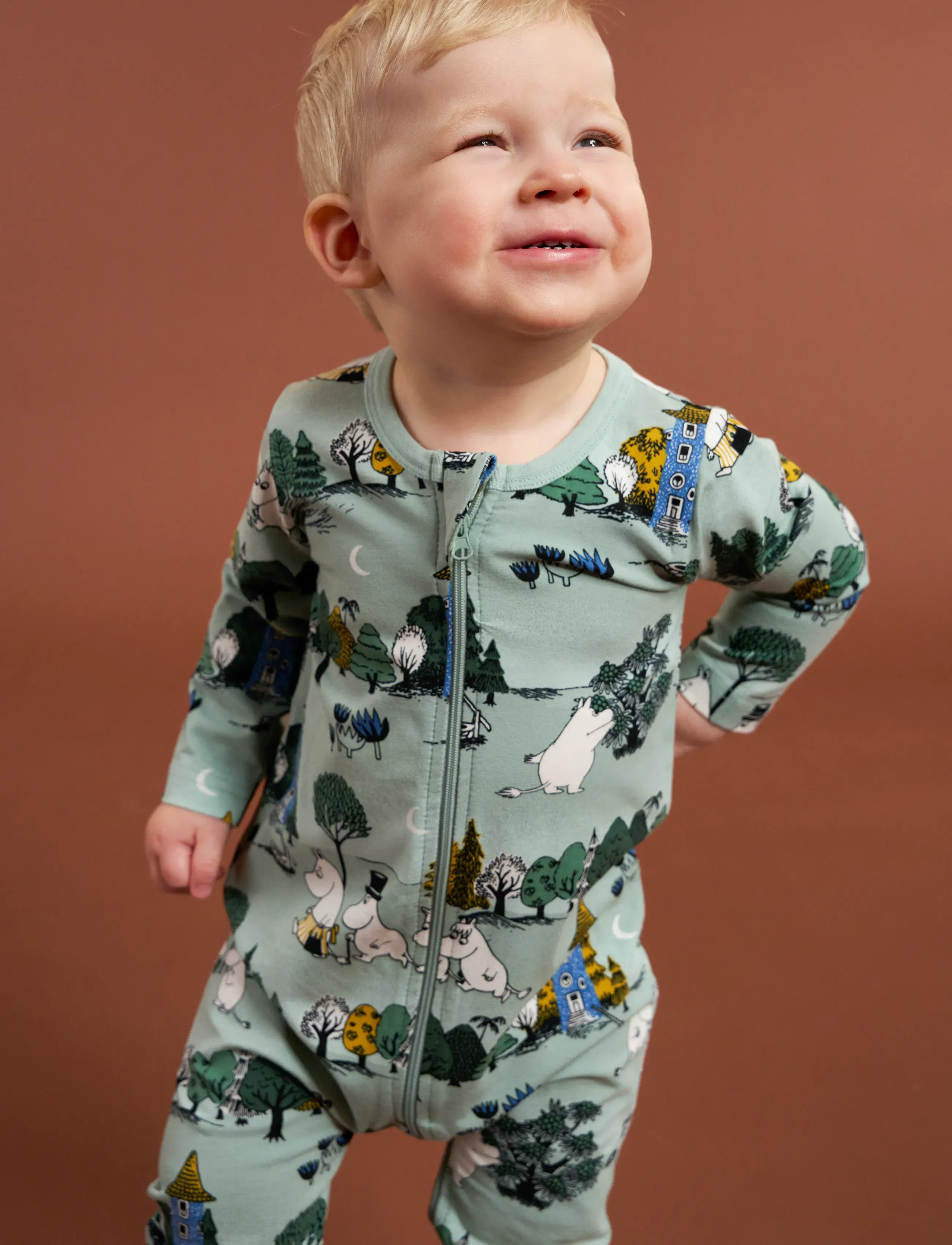 MUMIN - MÅNSKENSNATT PYJAMAS - natdragter - green - 0