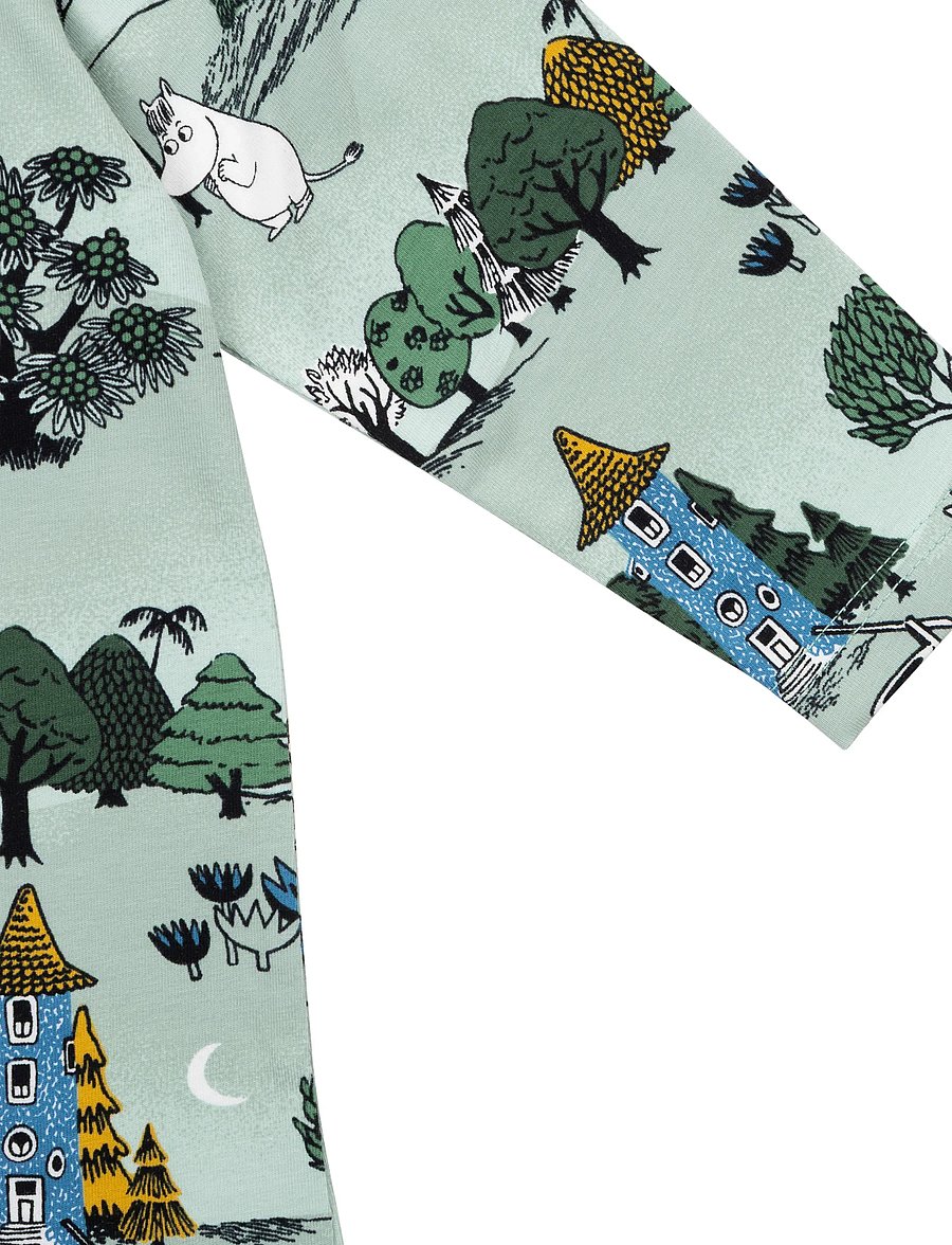 MUMIN - MÅNSKENSNATT PYJAMAS - natdragter - green - 4