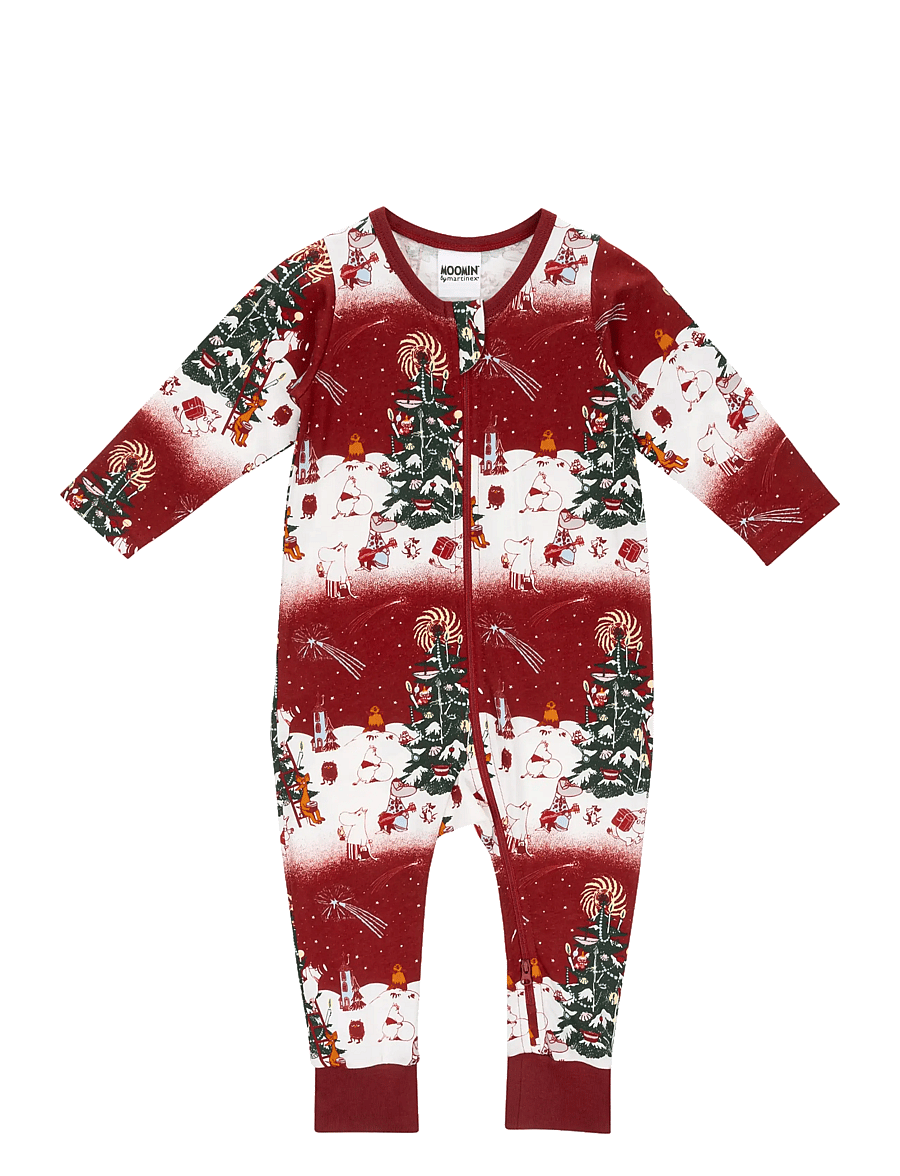 MUMIN - JULNATT PYJAMAS B - natdragter - red - 1