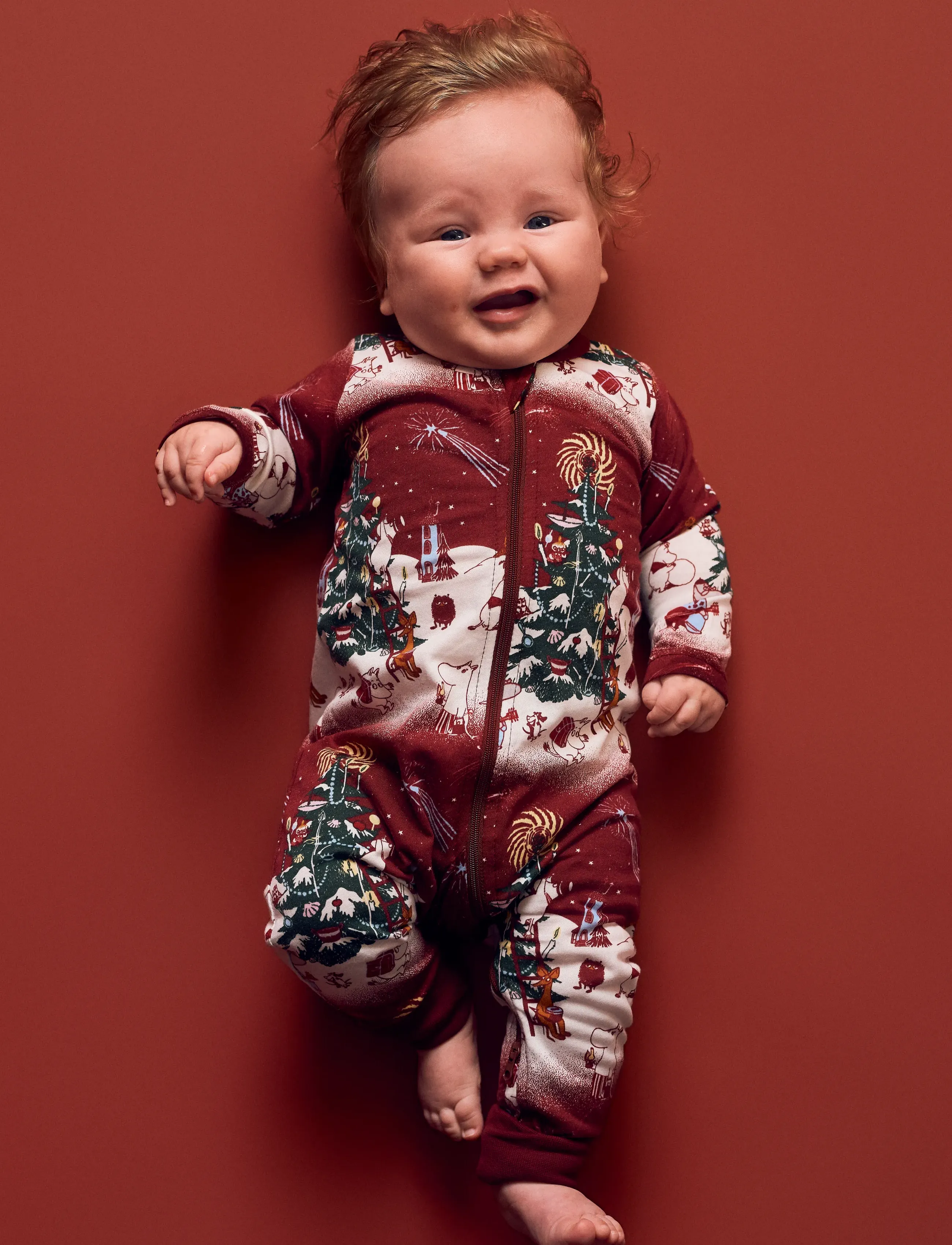 MUMIN - JULNATT PYJAMAS B - natdragter - red - 0