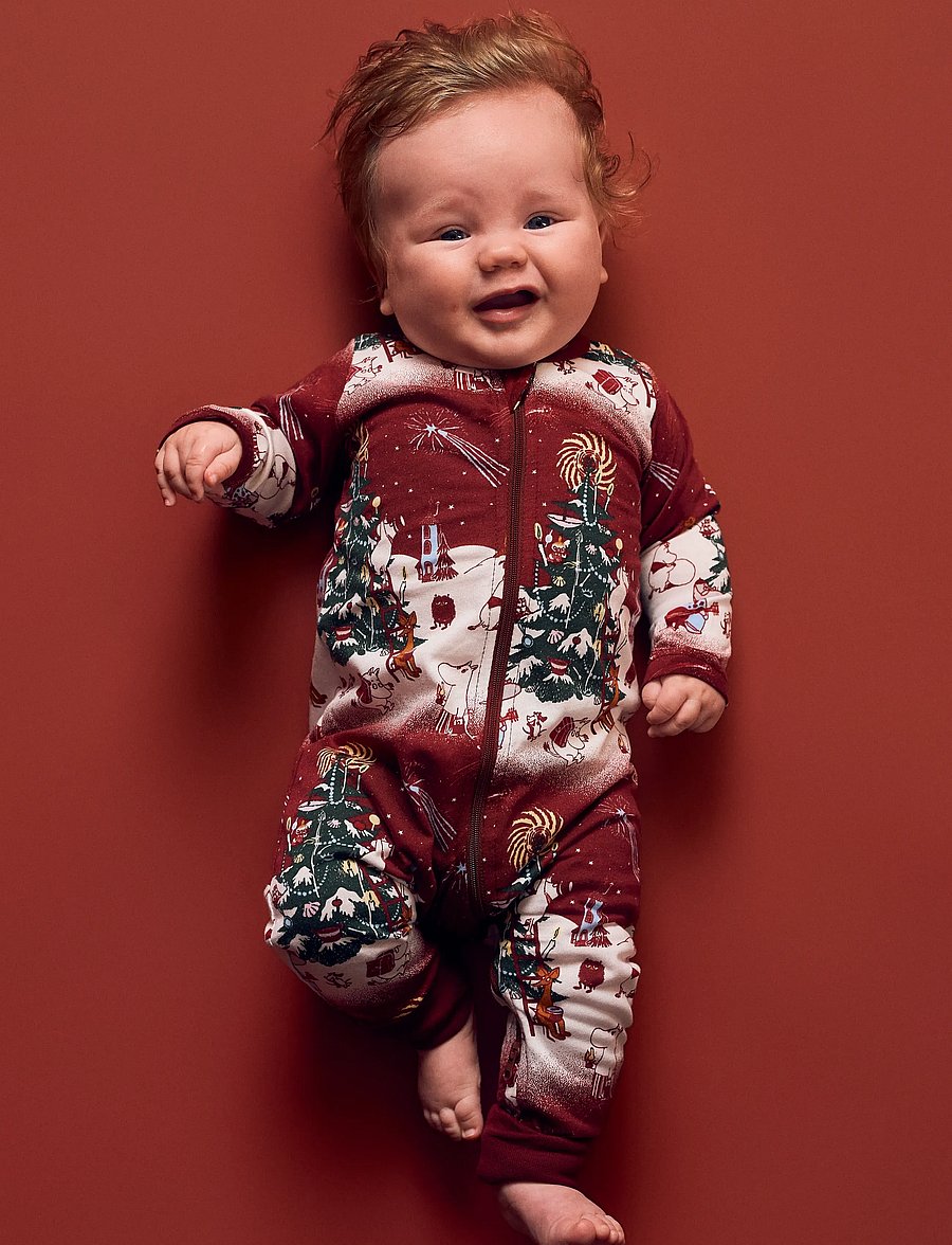 MUMIN - JULNATT PYJAMAS B - natdragter - red - 0