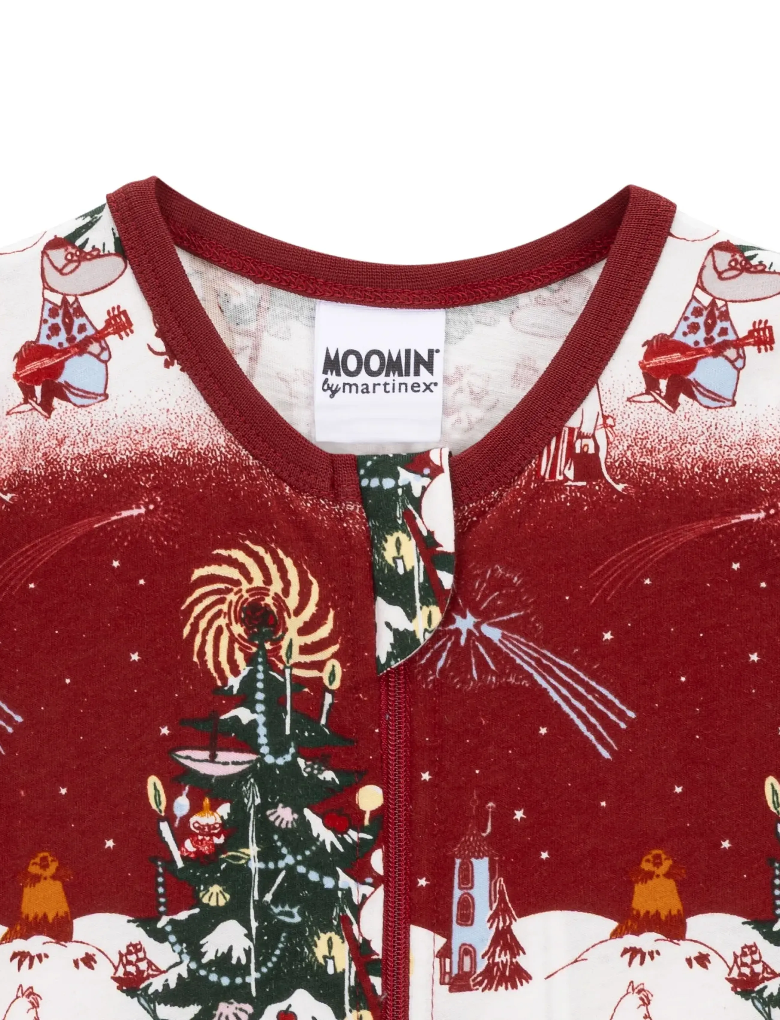 MUMIN - JULNATT PYJAMAS B - natdragter - red - 2