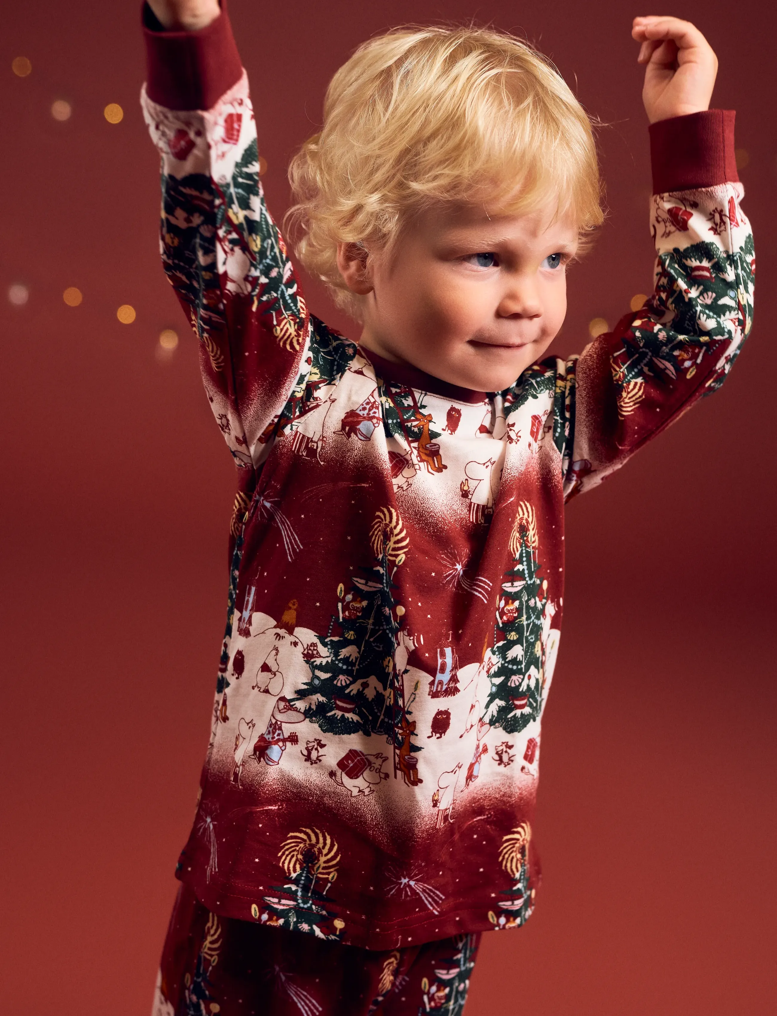 MUMIN - JULNATT PYJAMAS - pyjamassæt - red - 0