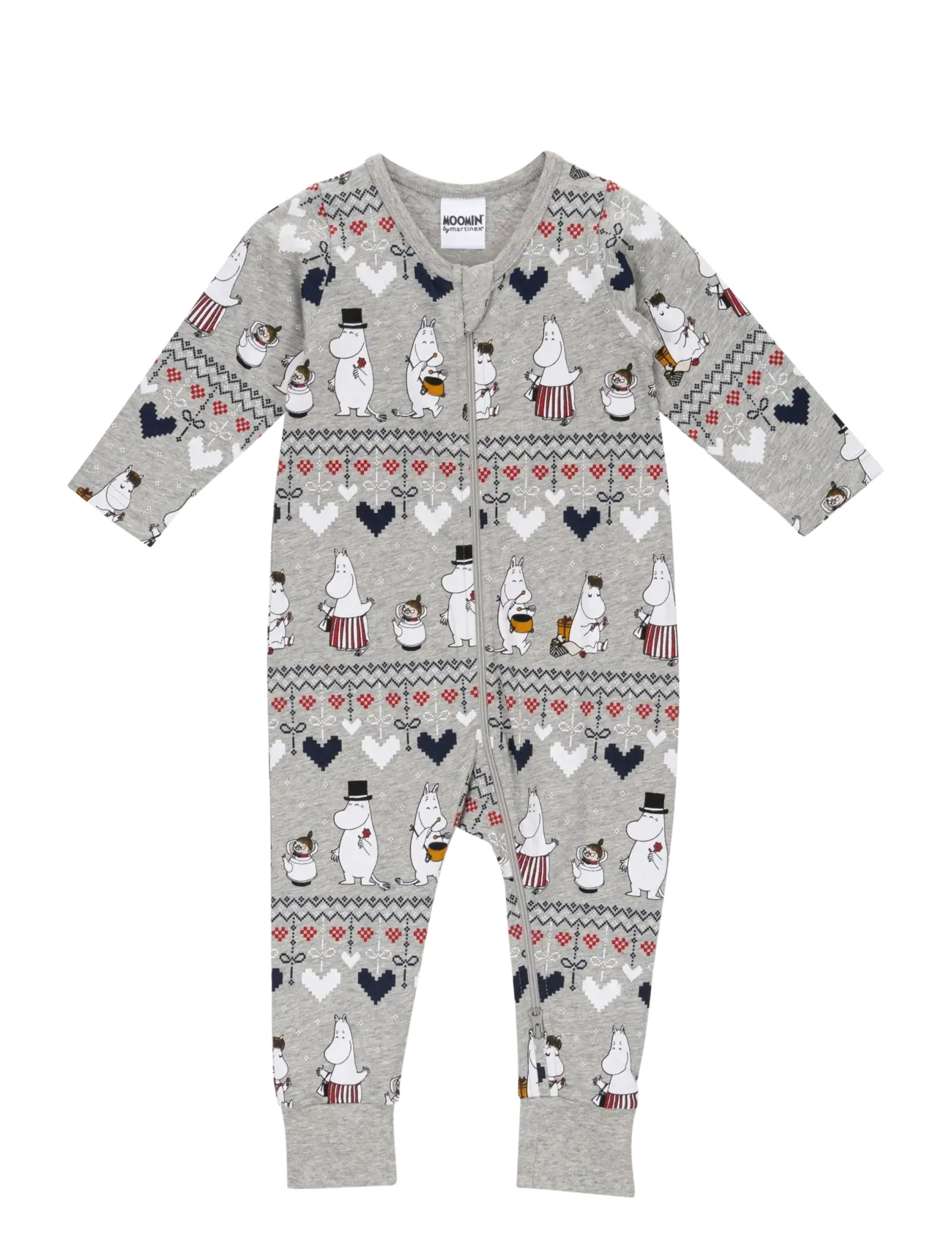 MUMIN VINTERHJÄRTA PYJAMAS B - Pyjamas - GREY / grey