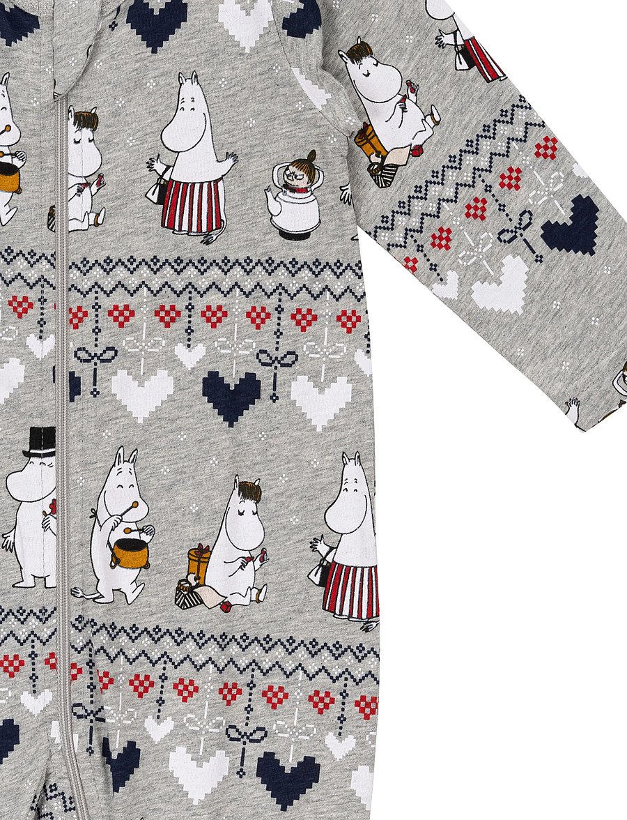 MUMIN - VINTERHJÄRTA PYJAMAS B - natdragter - grey - 3