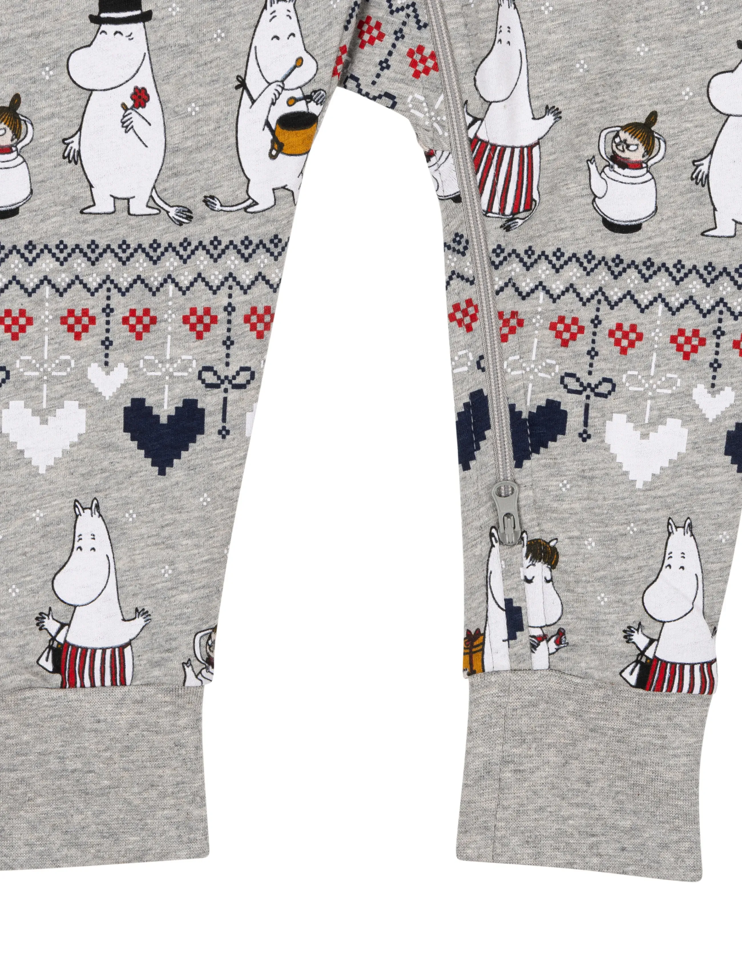 MUMIN - VINTERHJÄRTA PYJAMAS B - natdragter - grey - 4