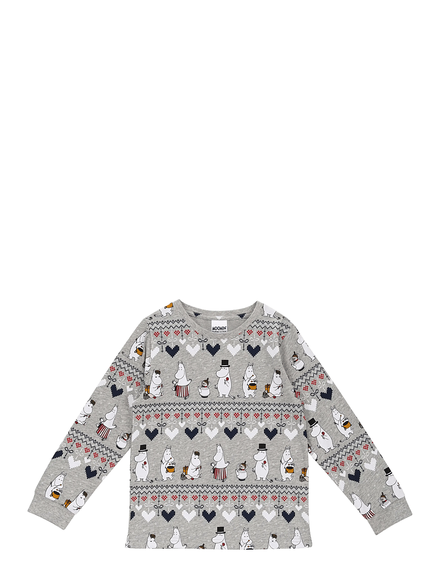 MUMIN - VINTERHJÄRTA PYJAMAS - pyjamassæt - grey - 2