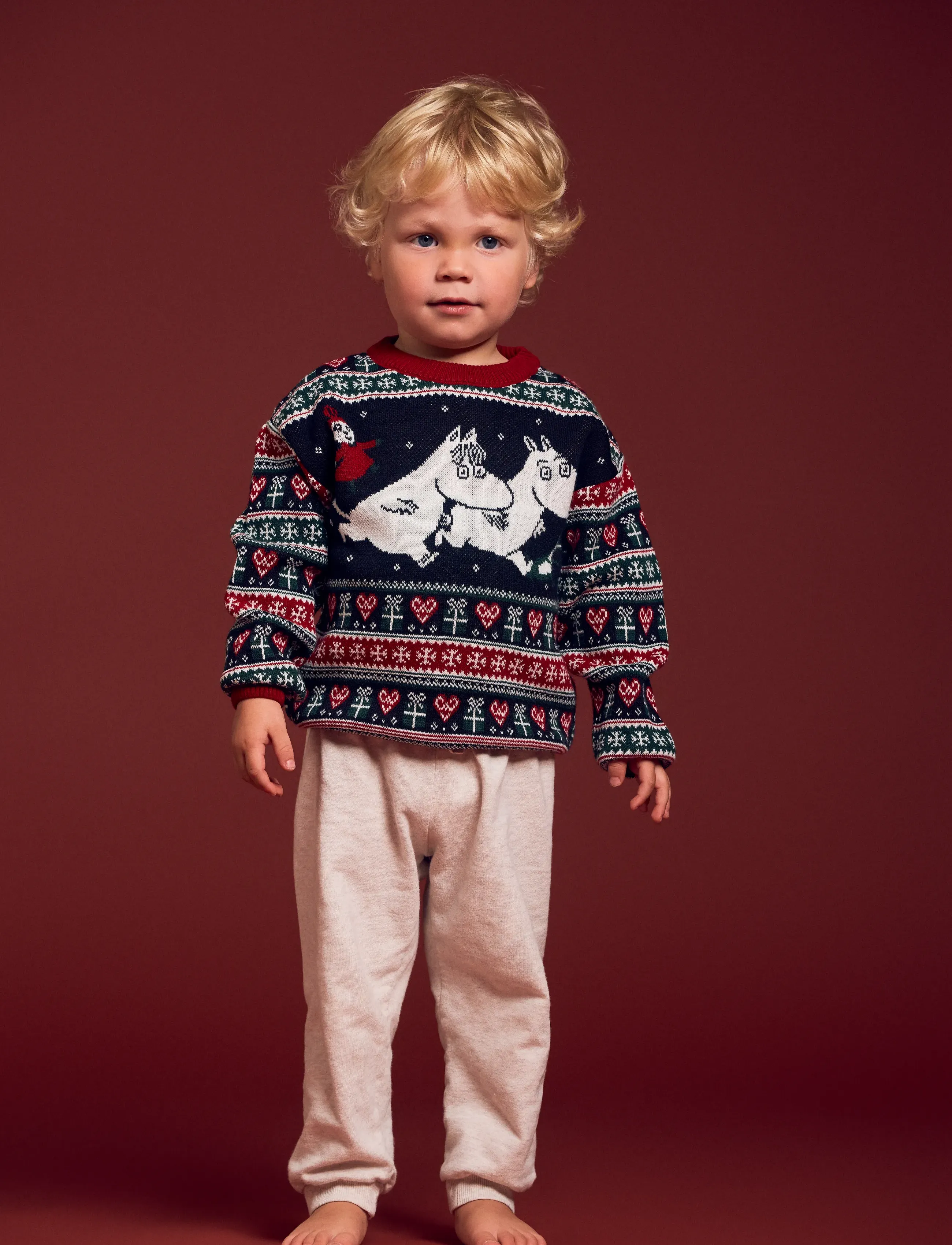 Martinex JUL STICKAD TRÖJA - Strickmode - RED / red