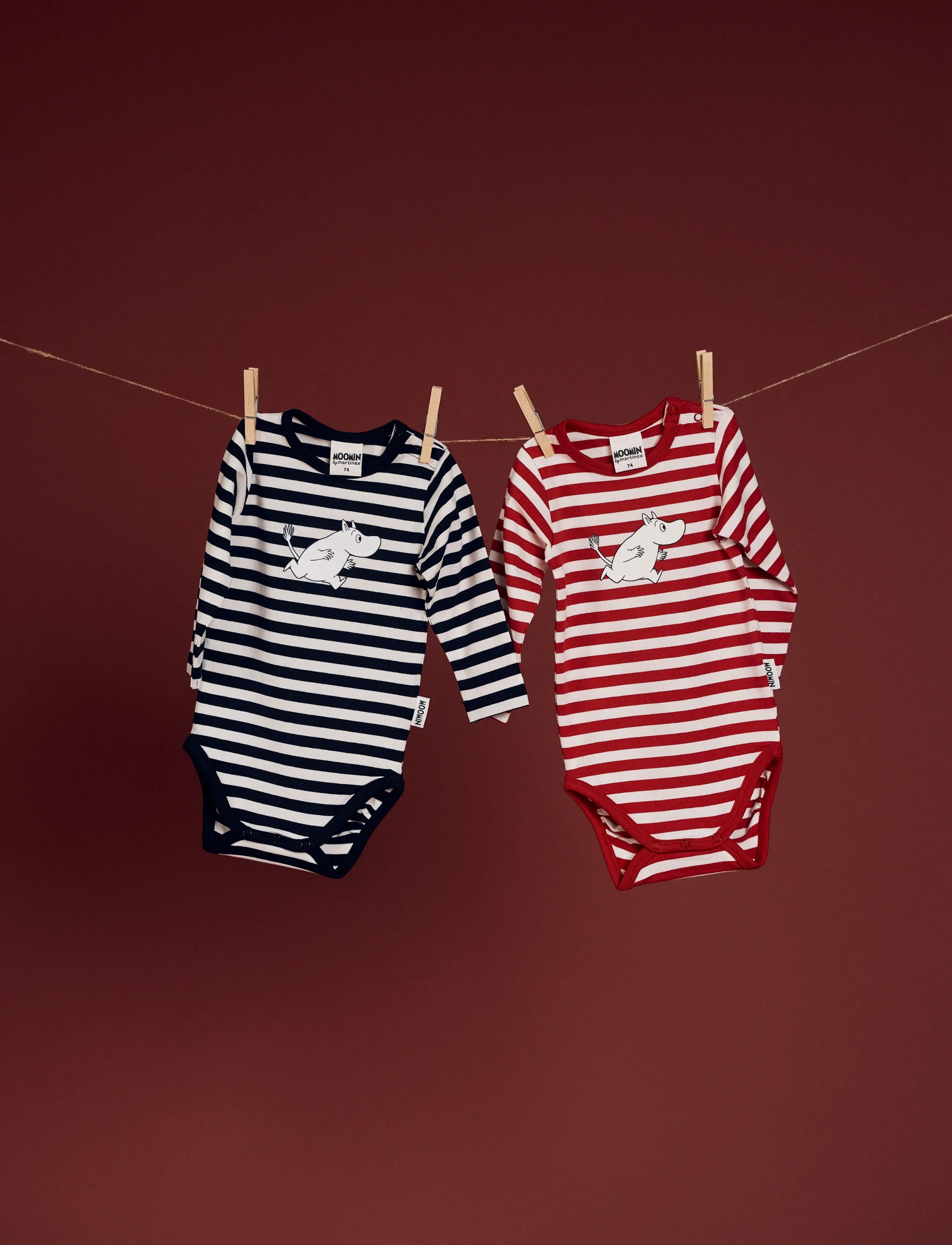 MOOMIN - RANDIG BODY - long-sleeved bodies - red - 0