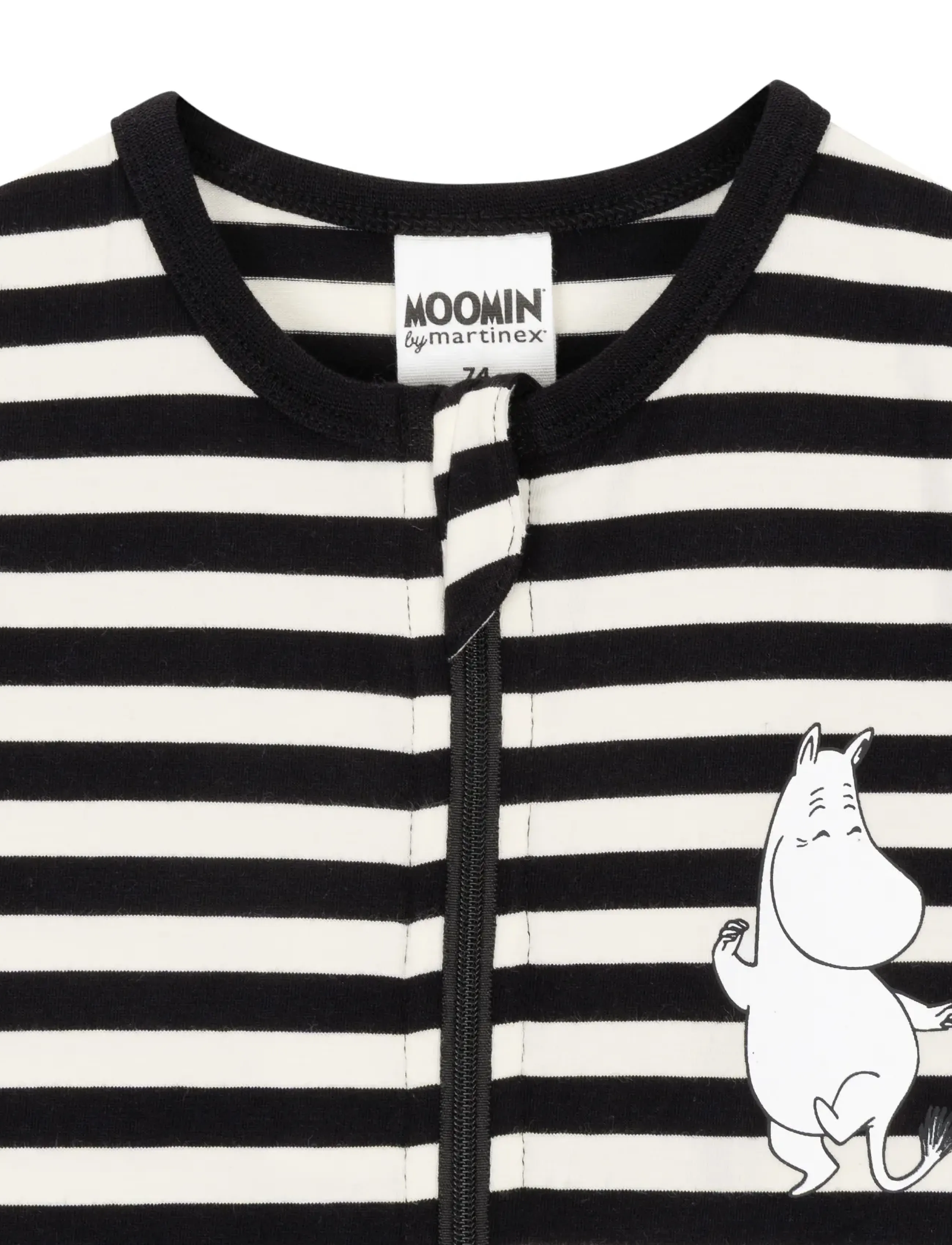 MUMIN - RANDIG PYJAMAS - natdragter - black - 1