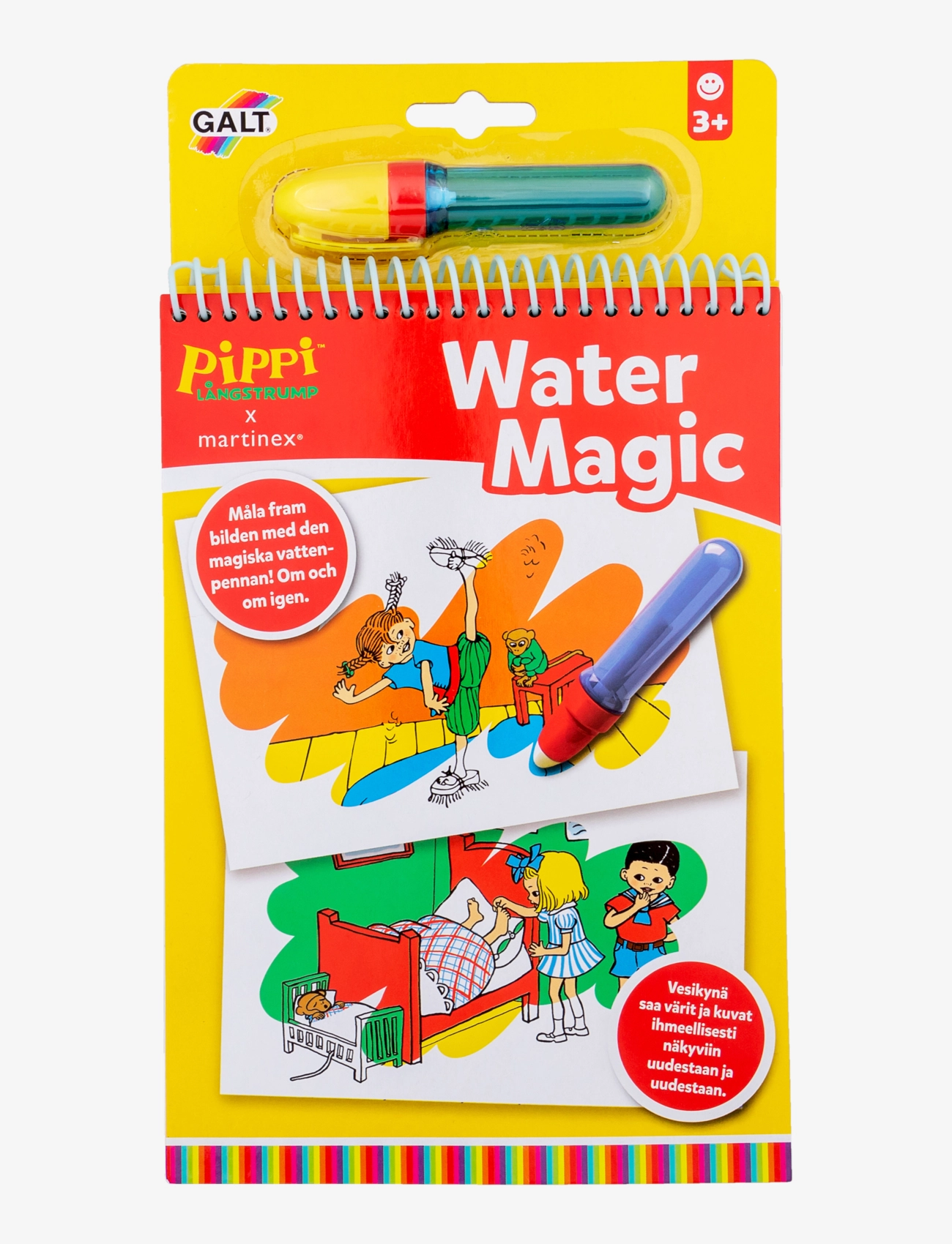 Martinex Pippi Water Magic, One Size, Drawing, Mehrfarbig/gemustert - Coloring & Craft Books, Kinder