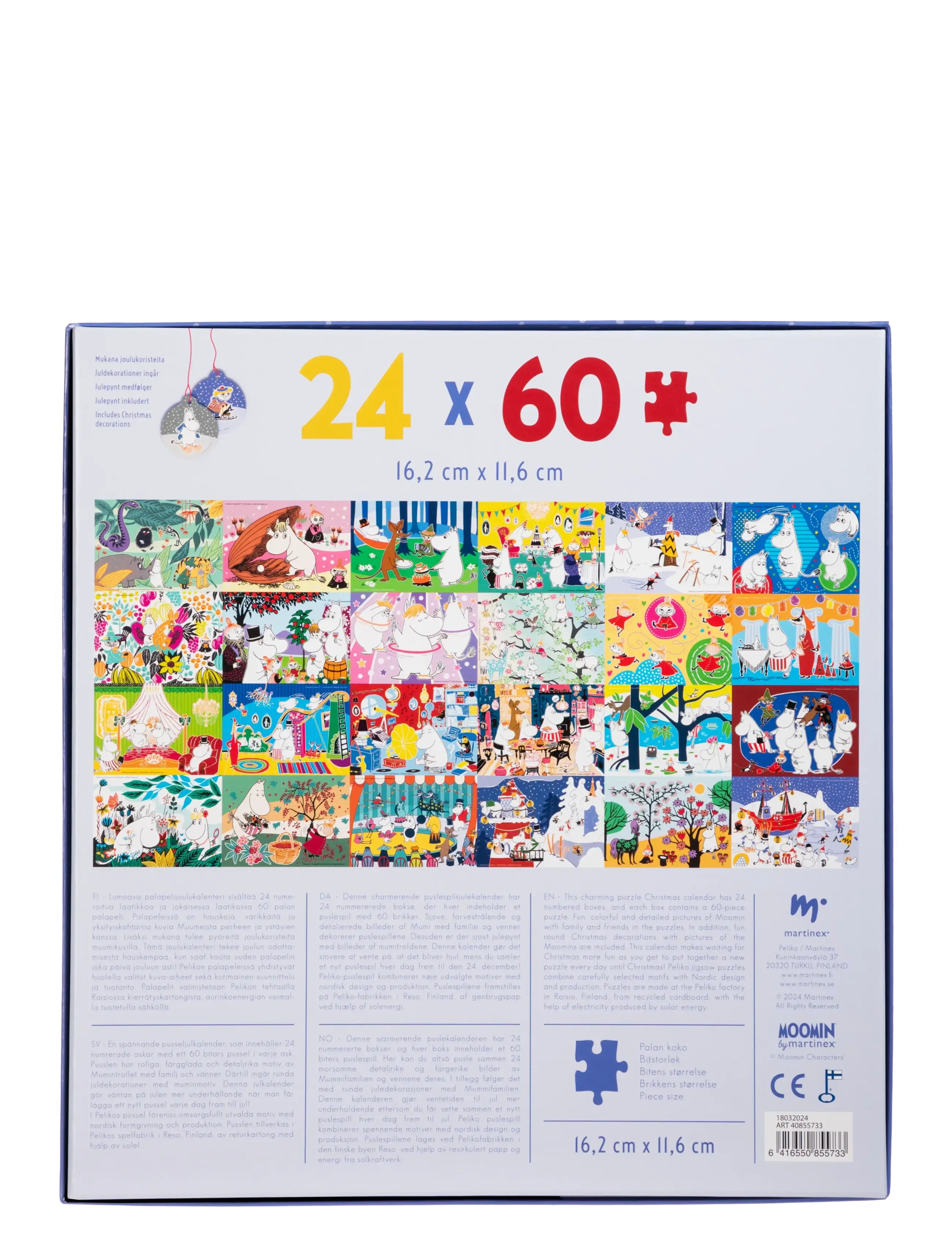 MOOMIN - MUMIN PUSSELJULKALENDER 24x60 BITAR - adventskalender - multi coloured - 1