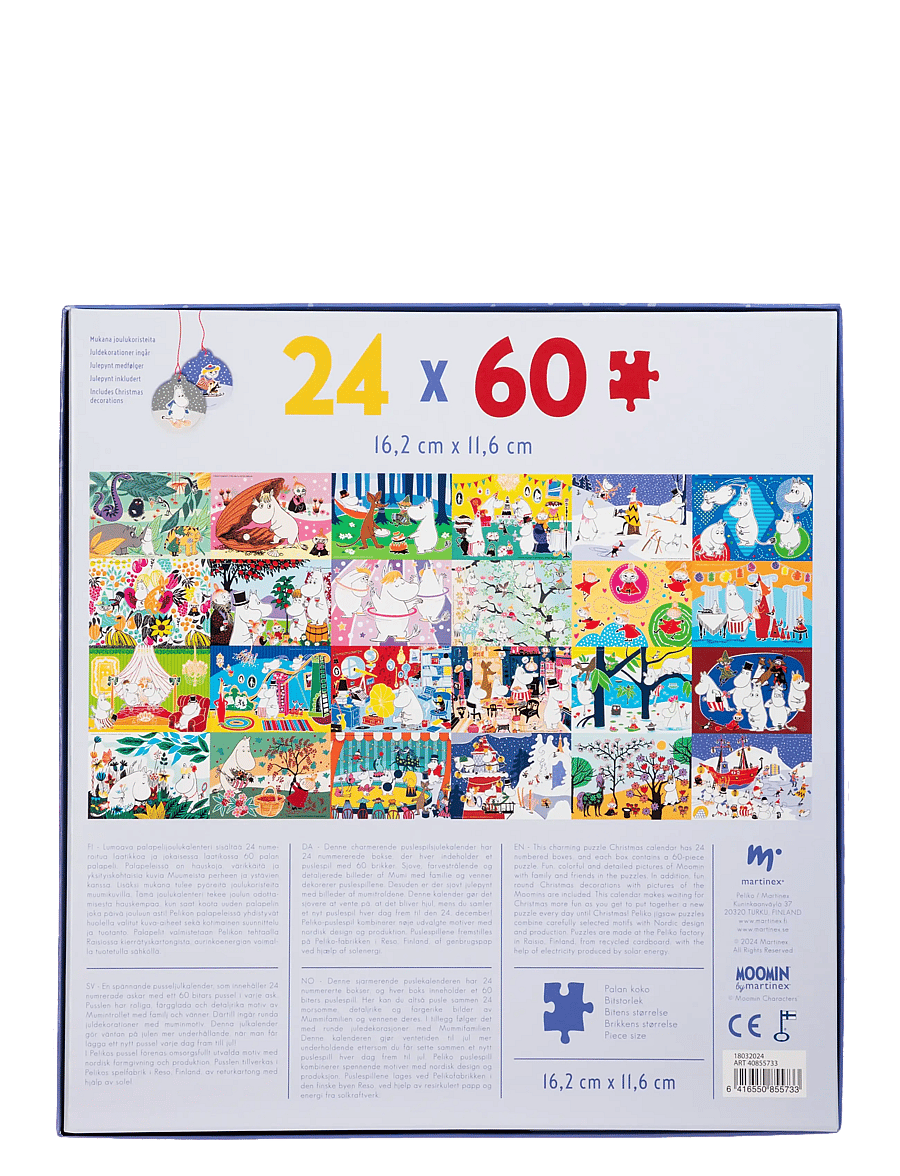 MOOMIN - MUMIN PUSSELJULKALENDER 24x60 BITAR - adventskalender - multi coloured - 1