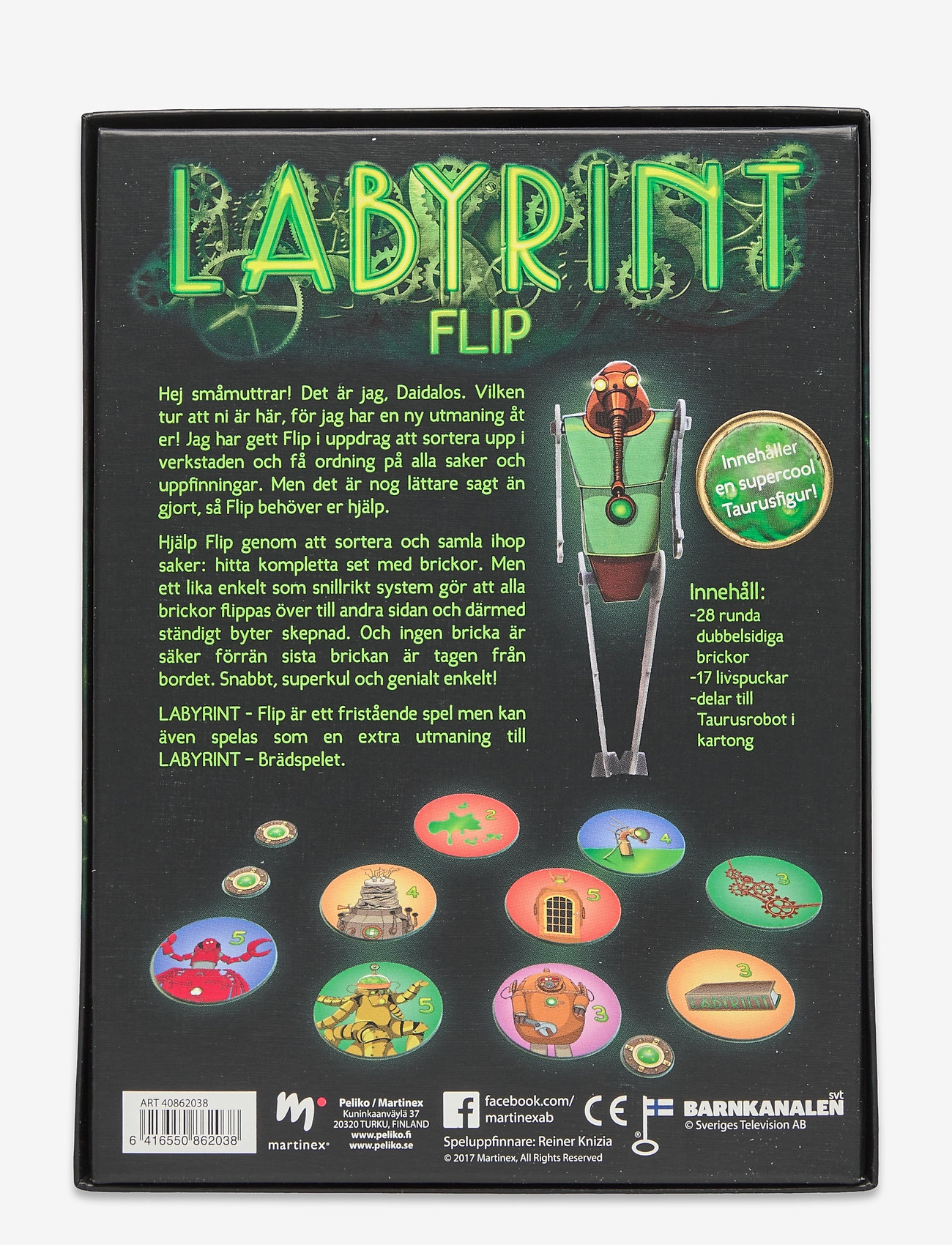 Martinex - LABYRINT FLIP GAME - aktivitetsspill - black - 1