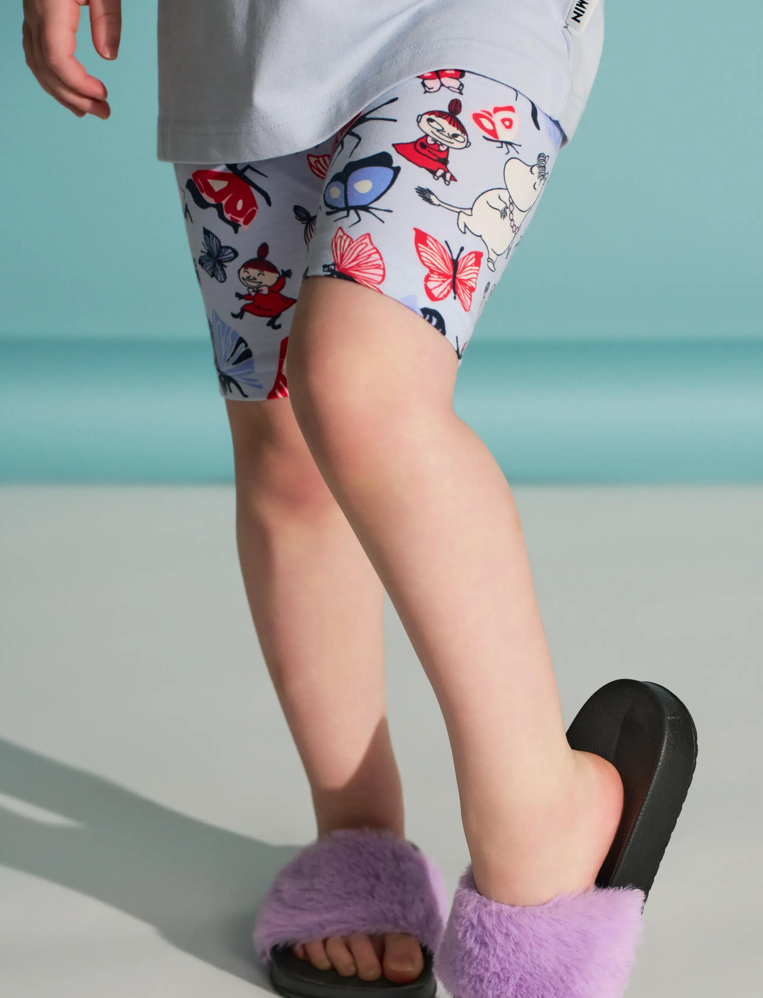 MUMIN Fjärilspark Shorts, 116, Multi/patterned, Shorts > Svedeshorts, Børn