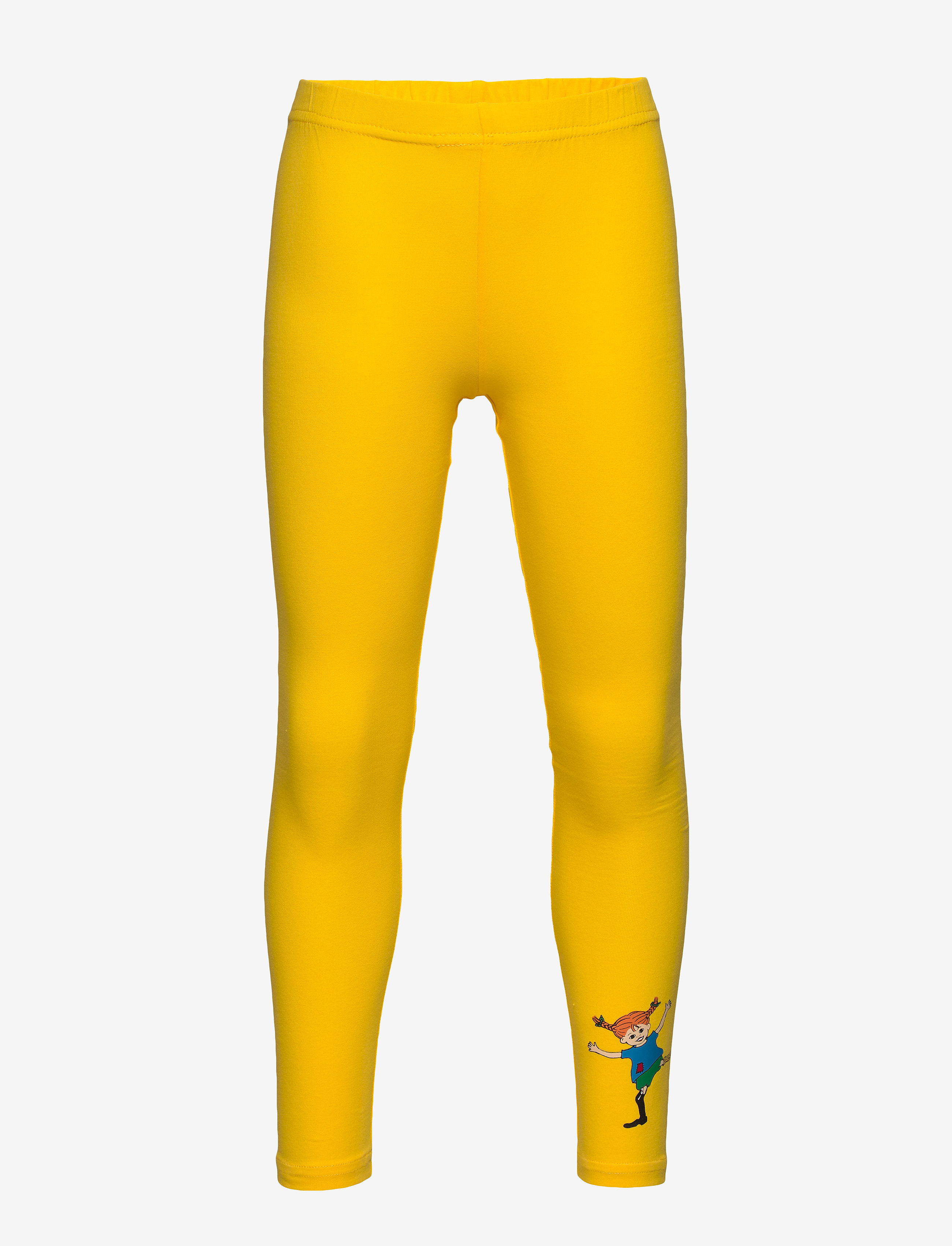 Pippi Langstrømpe Pippi Leggings, Børn, Pippi Leggings, Gul, Str: 92