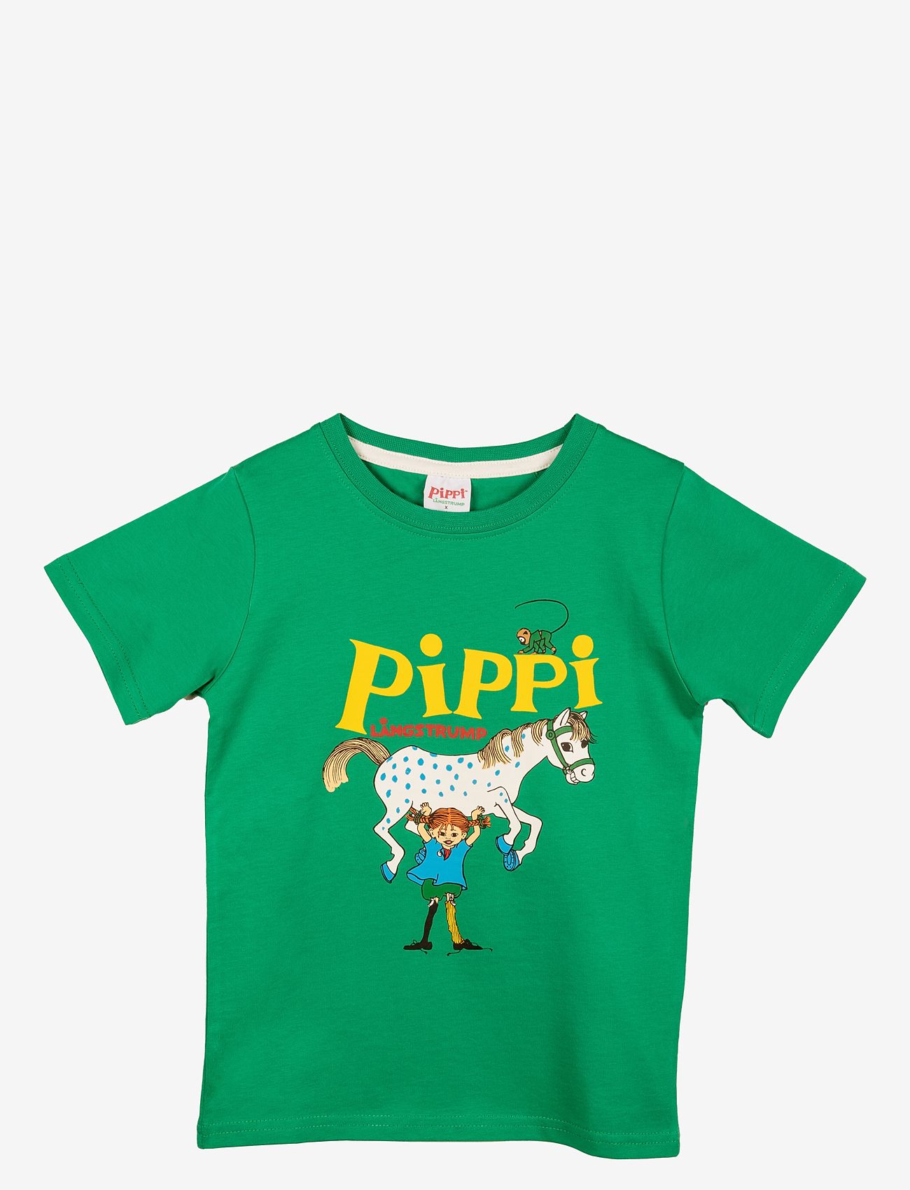 Pippi Långstrump - PIPPI T-SHIRT - kortärmade t-shirts - green - 0