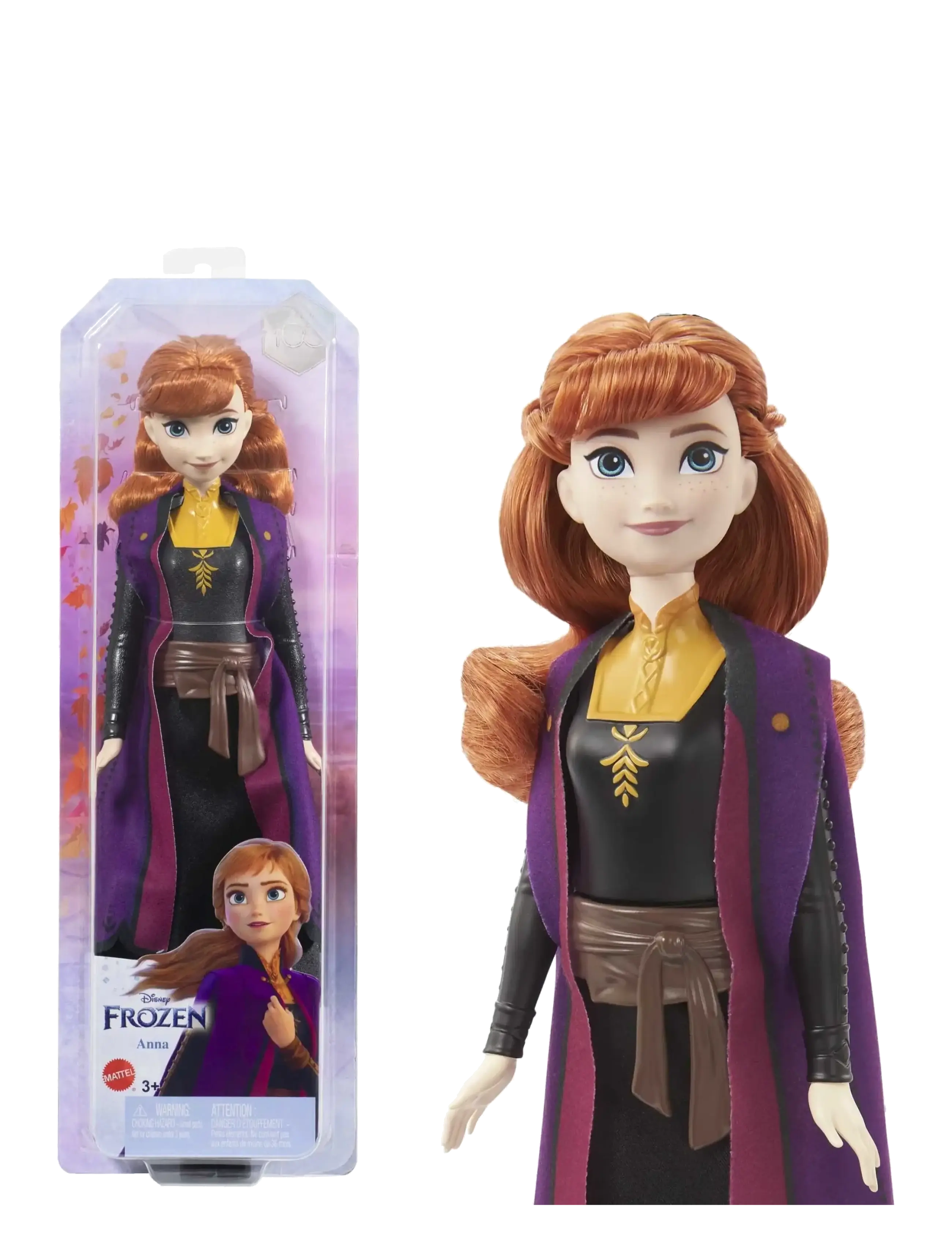 Frost Disney Frozen Anna Fashion Doll And Accessory Toy Inspired By The Movie 2, Børn, Dolls, Sort, Str: ONE SIZE
