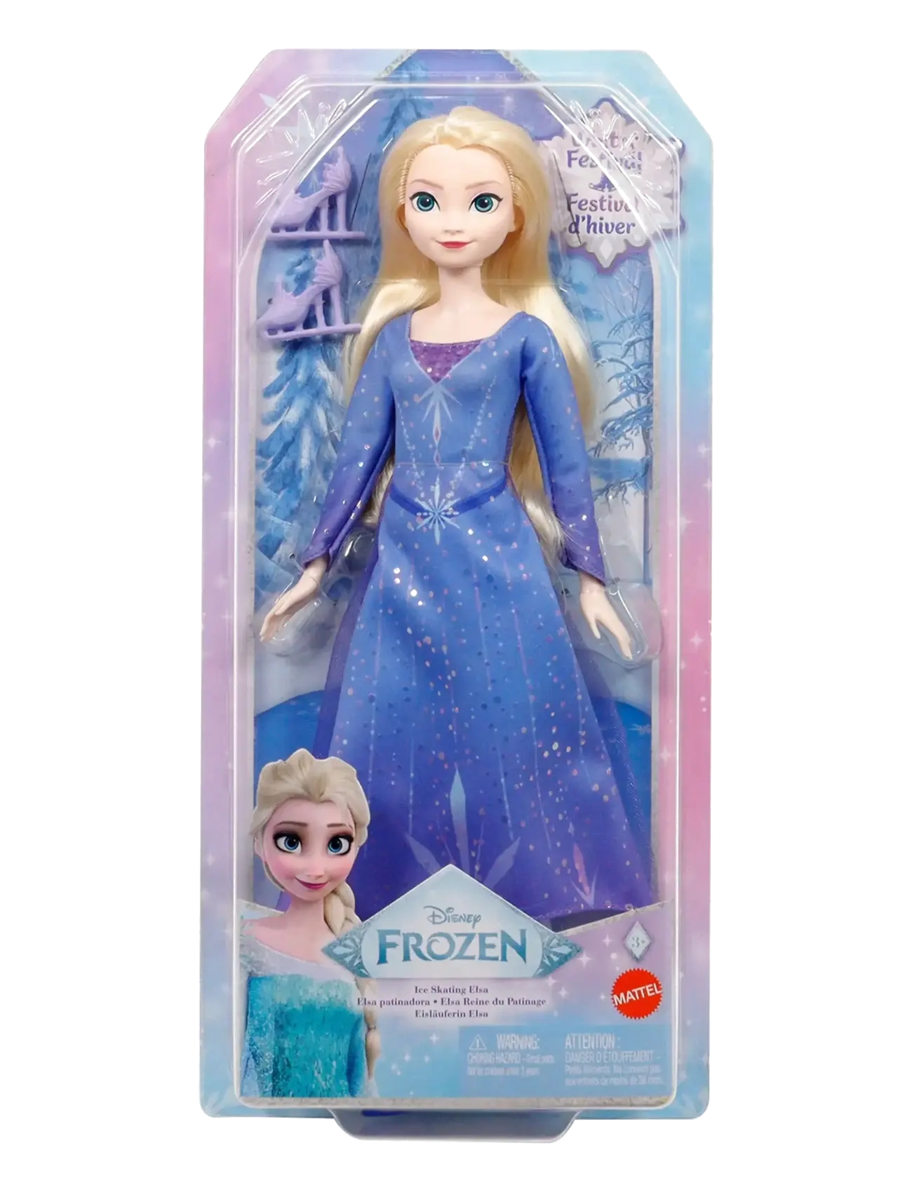 Frozen - Disney Frozen Ice-Skating Elsa Fashion Doll with Skates & Shoes Inspired by Frozen: Winter Festival - dolls - multi color - 3