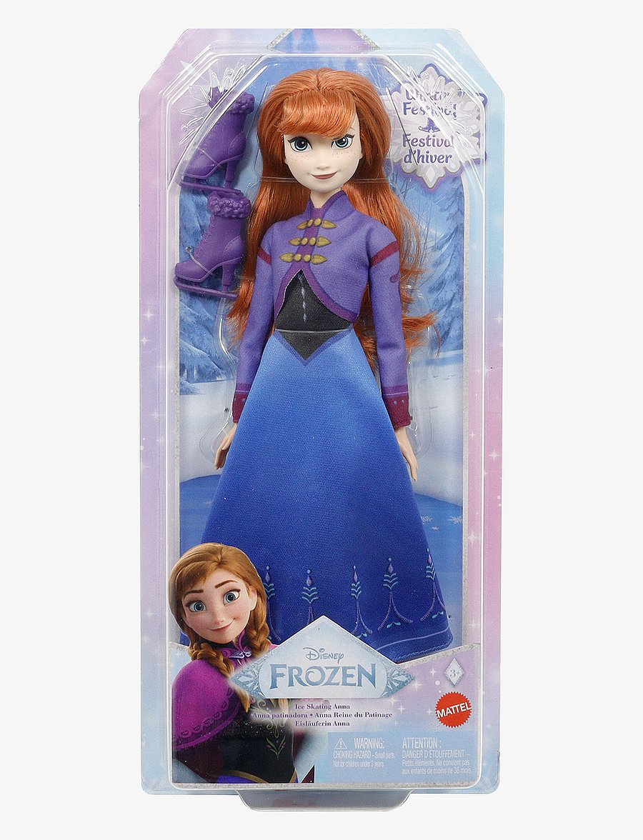 Külmunud - Disney Frozen Ice-Skating Anna Fashion Doll with Skates & Shoes Inspired by Frozen: Winter Festival - nukud - multi color - 2
