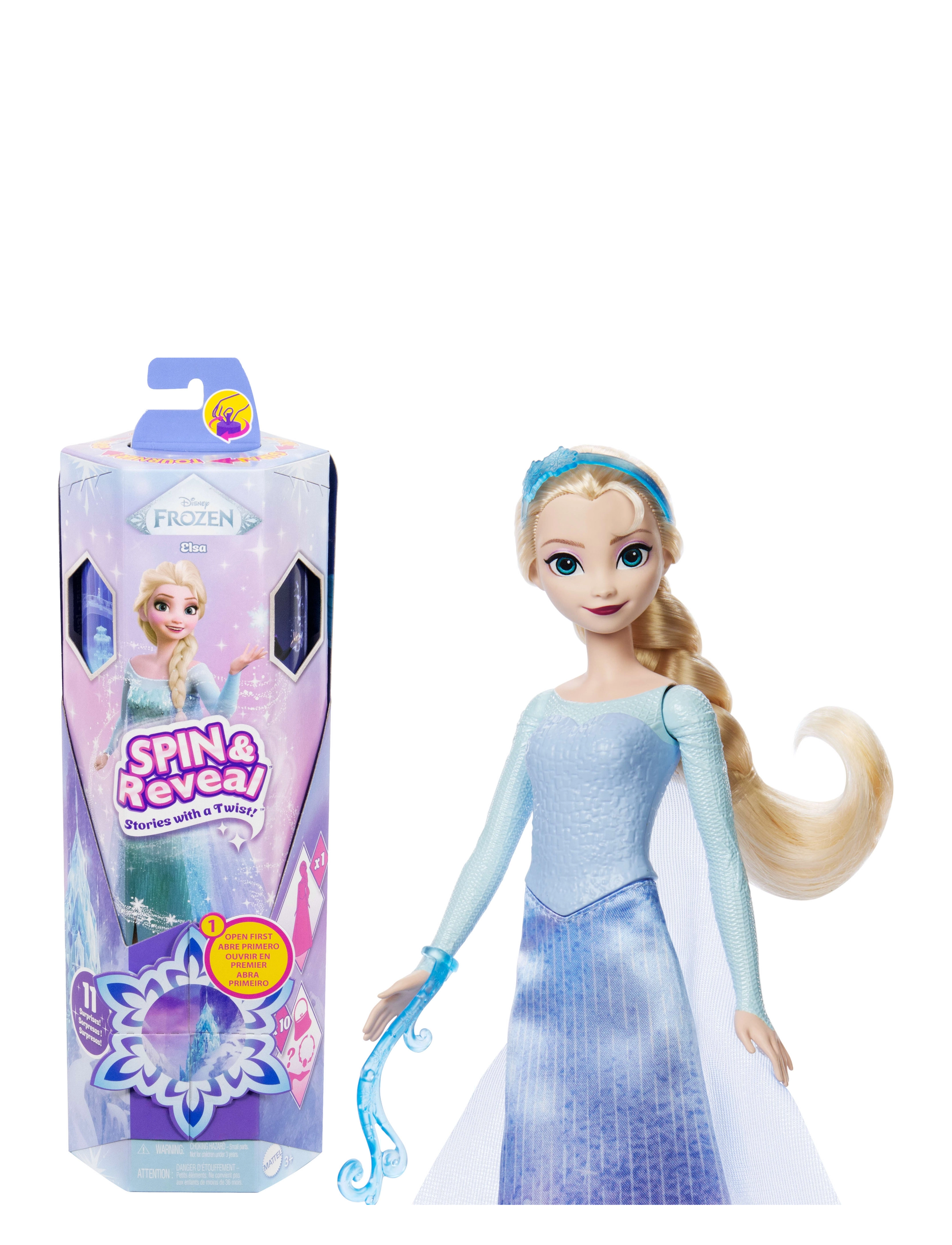 Frozen - Disney Frozen Spin & Reveal Elsa Fashion Doll & Accessories with 11 Surprises from Disney Movie - poupées - multi color - 1