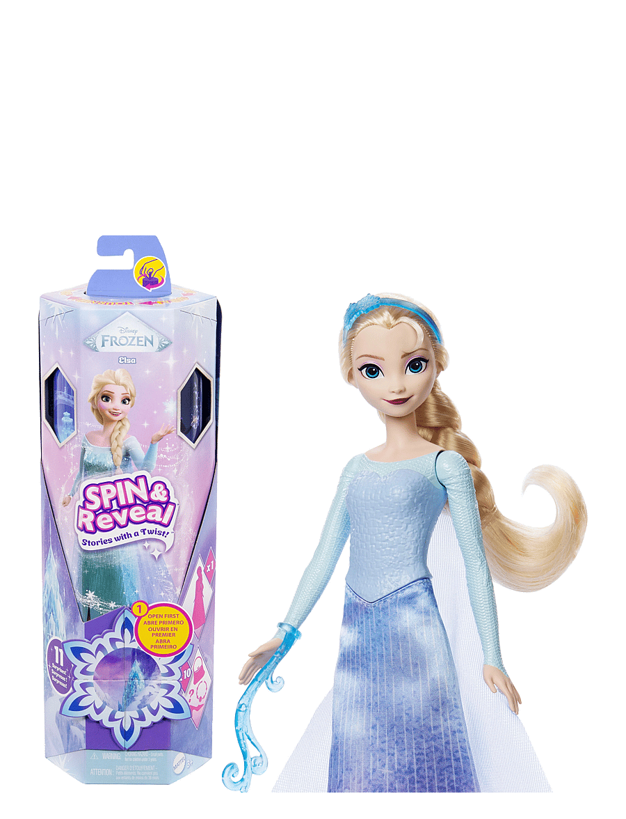 Külmunud - Disney Frozen Spin & Reveal Elsa Fashion Doll & Accessories with 11 Surprises from Disney Movie - nukud - multi color - 1