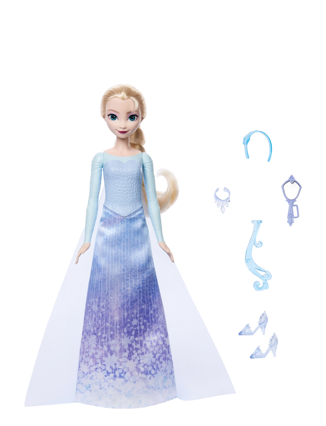 Frozen - Disney Frozen Spin & Reveal Elsa Fashion Doll & Accessories with 11 Surprises from Disney Movie - poupées - multi color - 4