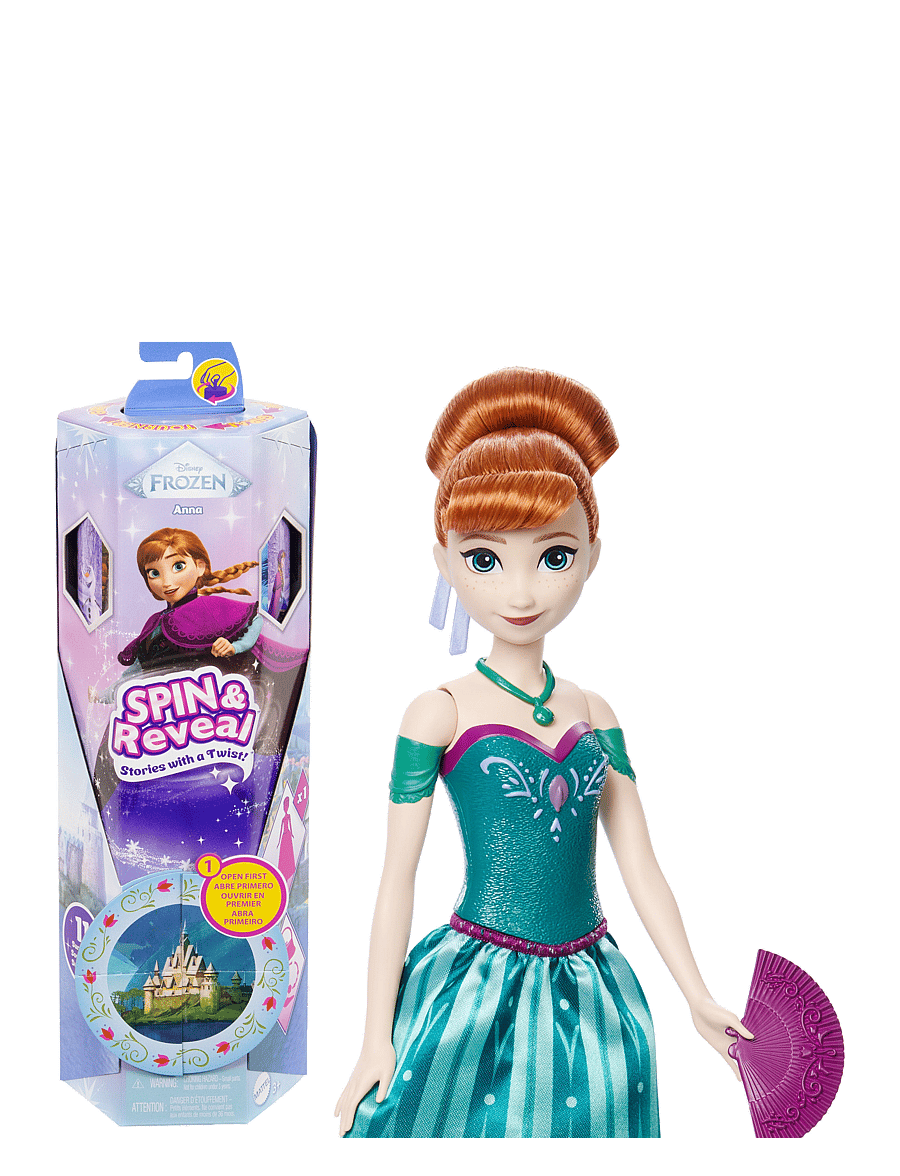 Külmunud - Disney Frozen Spin & Reveal Anna Fashion Doll & Accessories with 11 Surprises from Disney Movie - nukud - multi color - 1