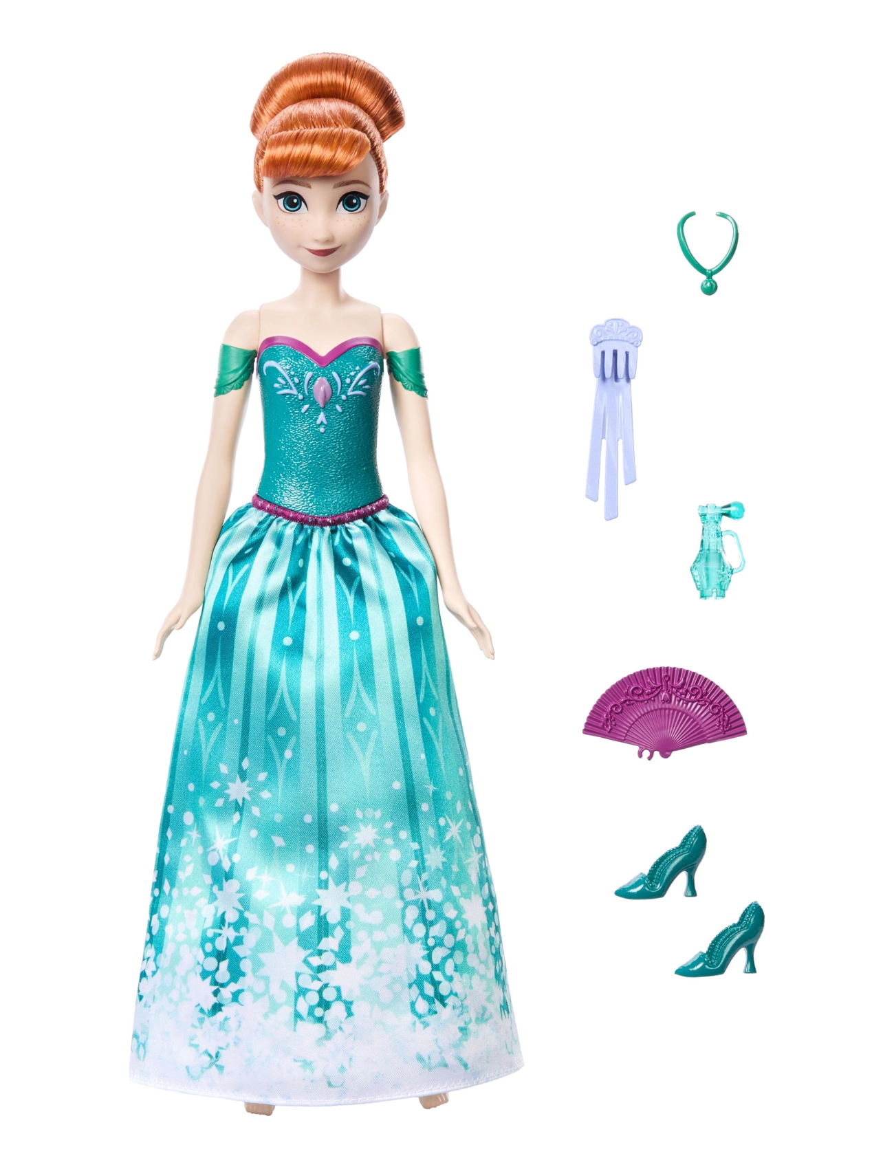 Disney Frozen - Disney Frozen Spin & Reveal Anna Fashion Doll & Accessories with 11 Surprises from Disney Movie - mažiausios kainos - multi color - 5