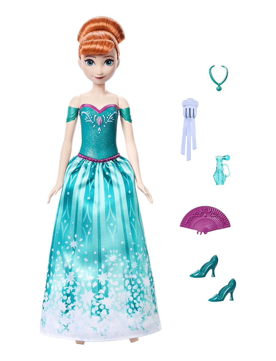 Disney Frozen - Disney Frozen Spin & Reveal Anna Fashion Doll & Accessories with 11 Surprises from Disney Movie - die niedrigsten preise - multi color - 5