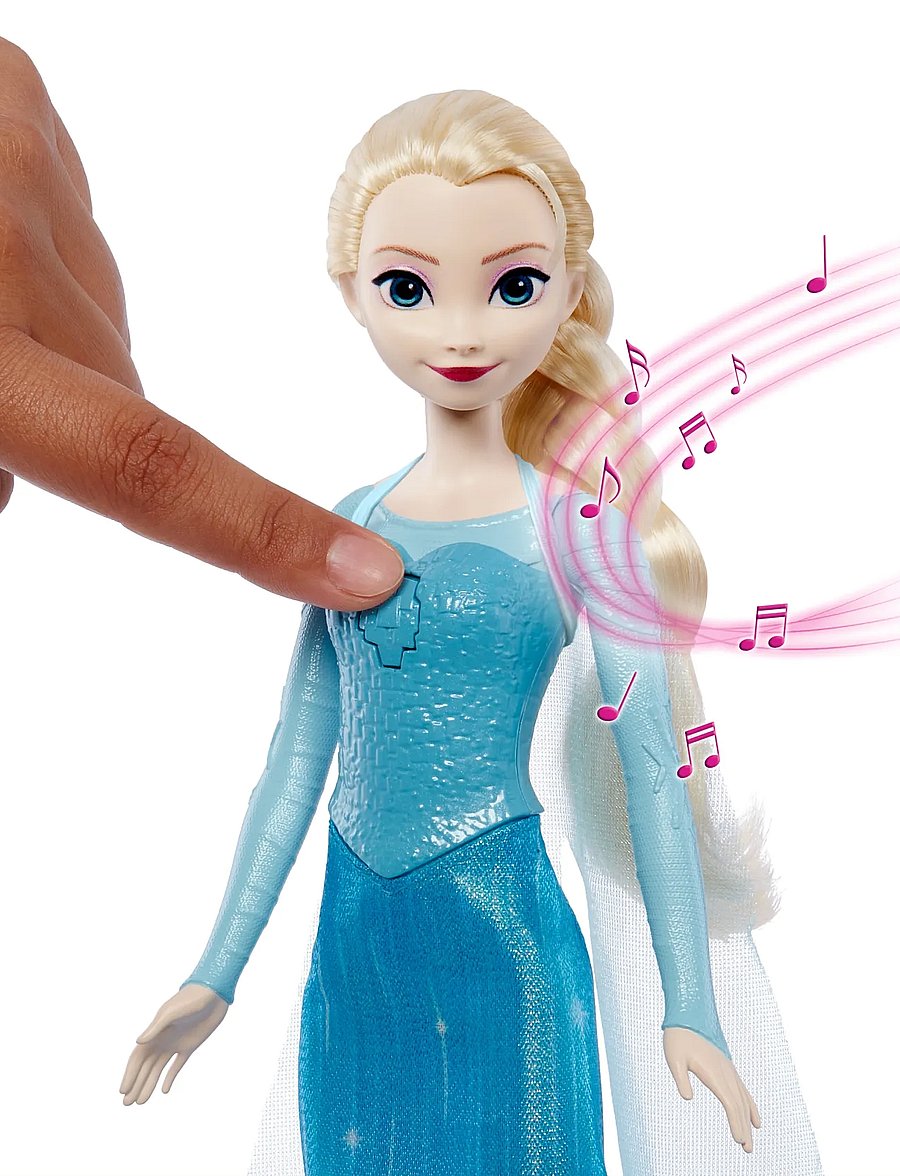 Die Eiskönigin - Disney Frozen Singing Elsa Doll Sings “Let It Go” in 4 Languages from Movie - puppen - multi color - 4