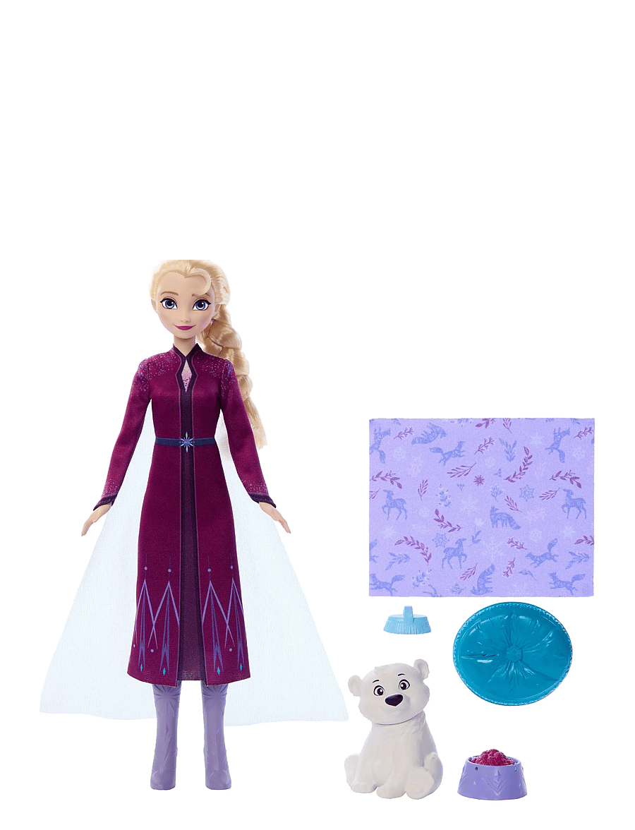 Disney Frozen - Disney Frozen Elsa Fashion Doll & Polar Bear Cub Figure with 4 Nurturing Accessories - die niedrigsten preise - multi color - 0