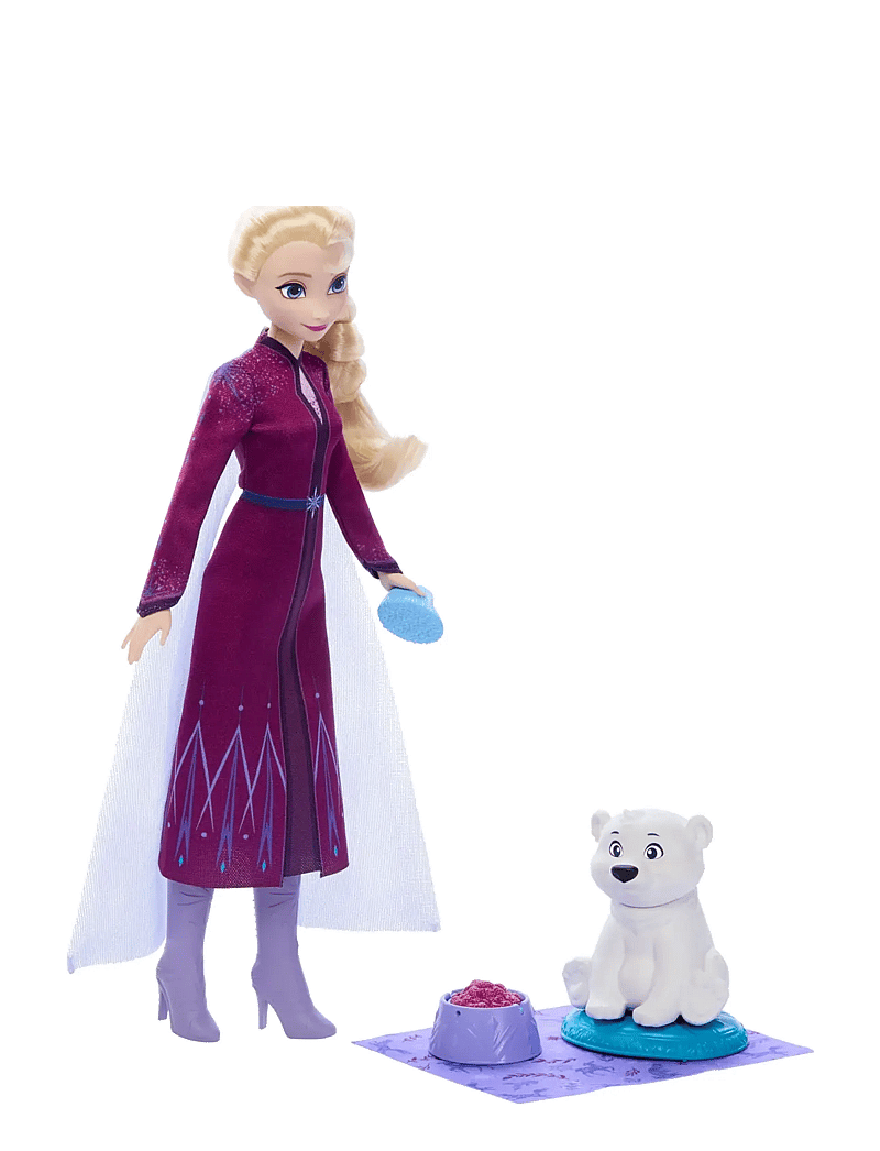 Külmunud - Disney Frozen Elsa Fashion Doll & Polar Bear Cub Figure with 4 Nurturing Accessories - nukud - multi color - 1