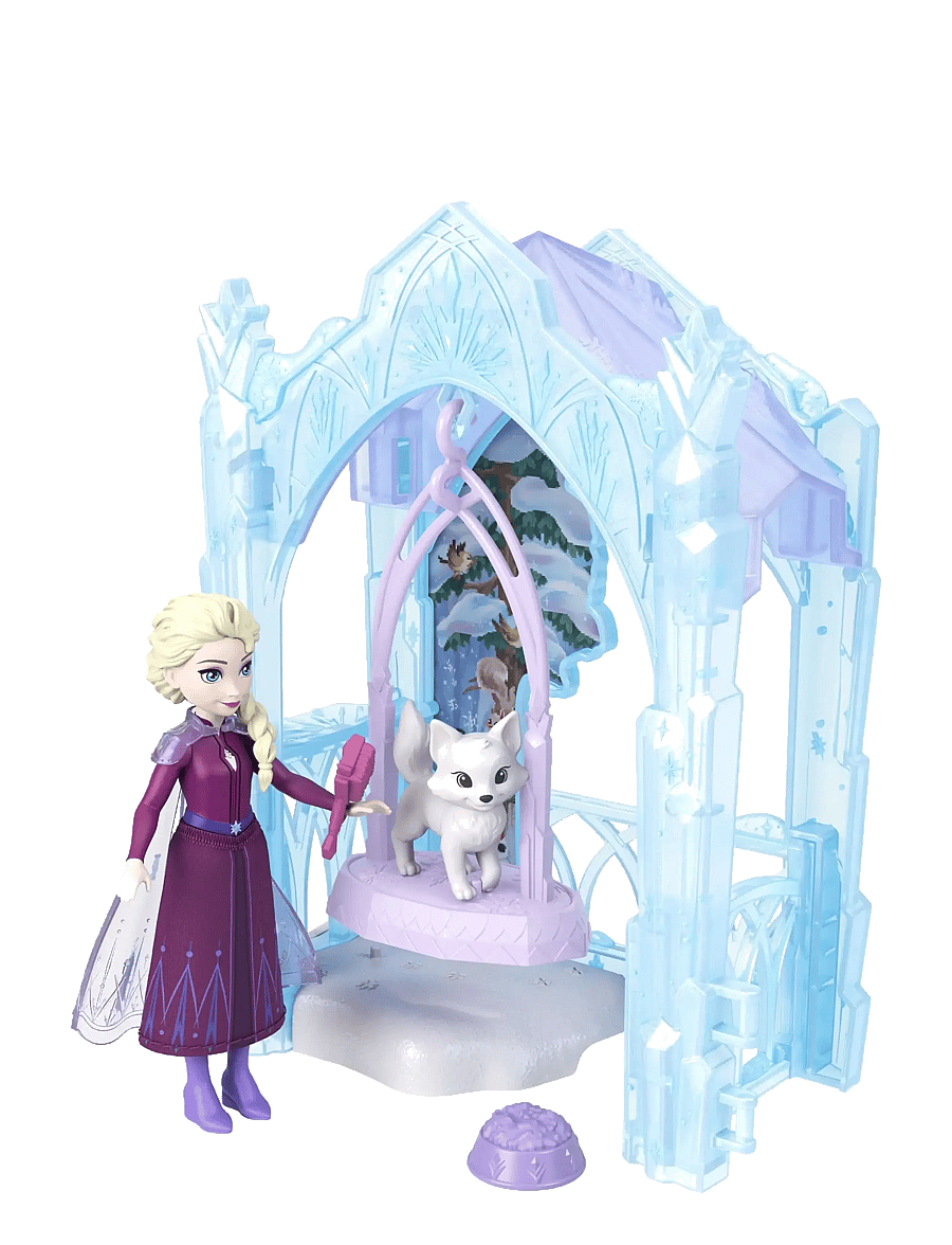 Die Eiskönigin - Disney Frozen Storytime Stackers Elsa Small Doll & Icy Animal Hideaway Playset w/ Fox & Bird Figures - puppen - multicolor - 0
